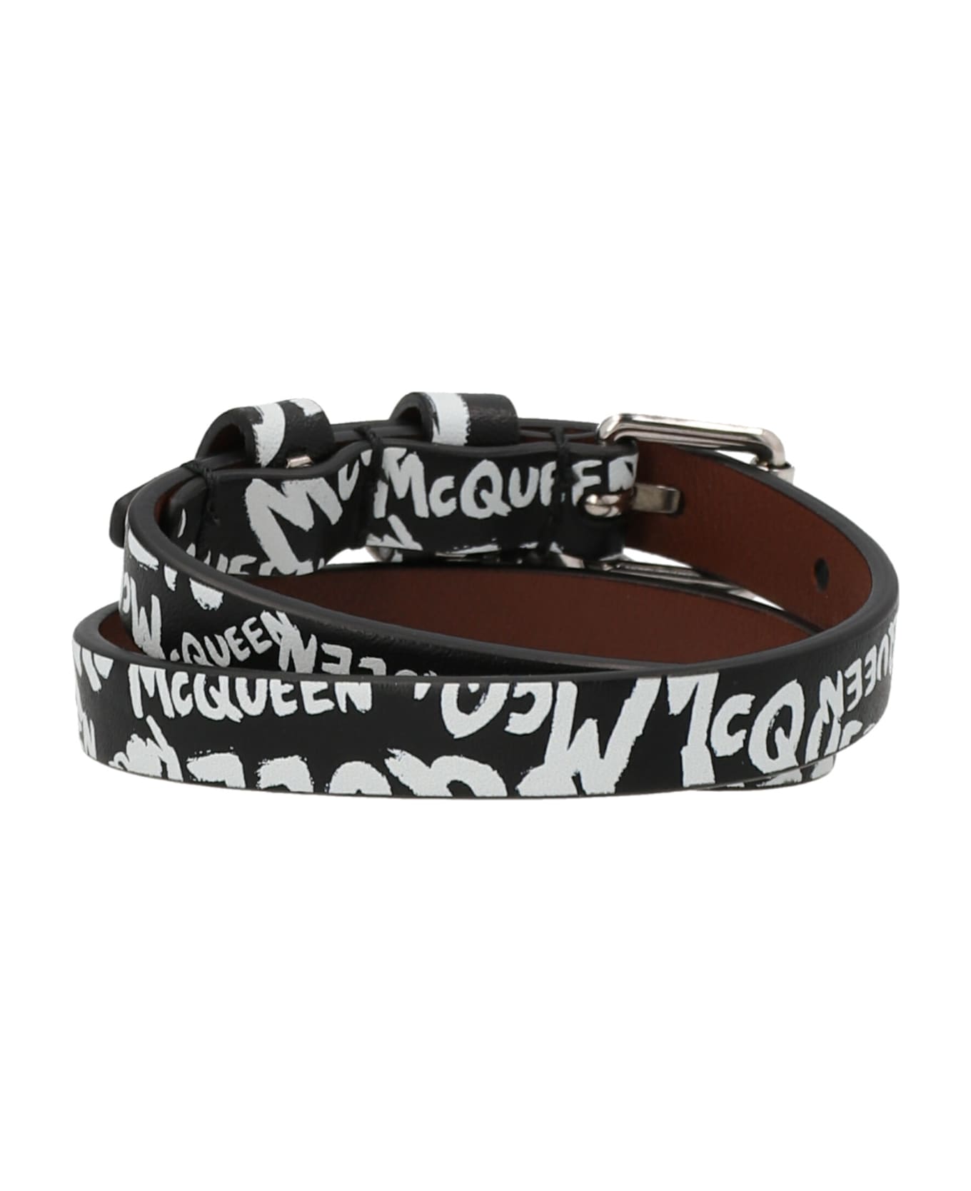 Alexander McQueen Logo Bracelet - White/Black