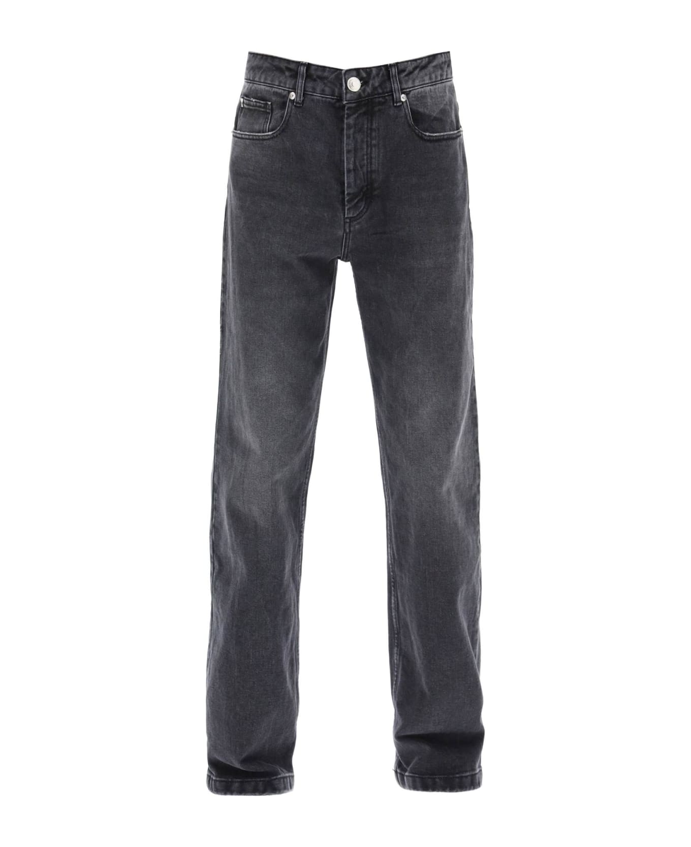 Ami Alexandre Mattiussi Loose Jeans With Straight Cut - USED BLACK (Grey)