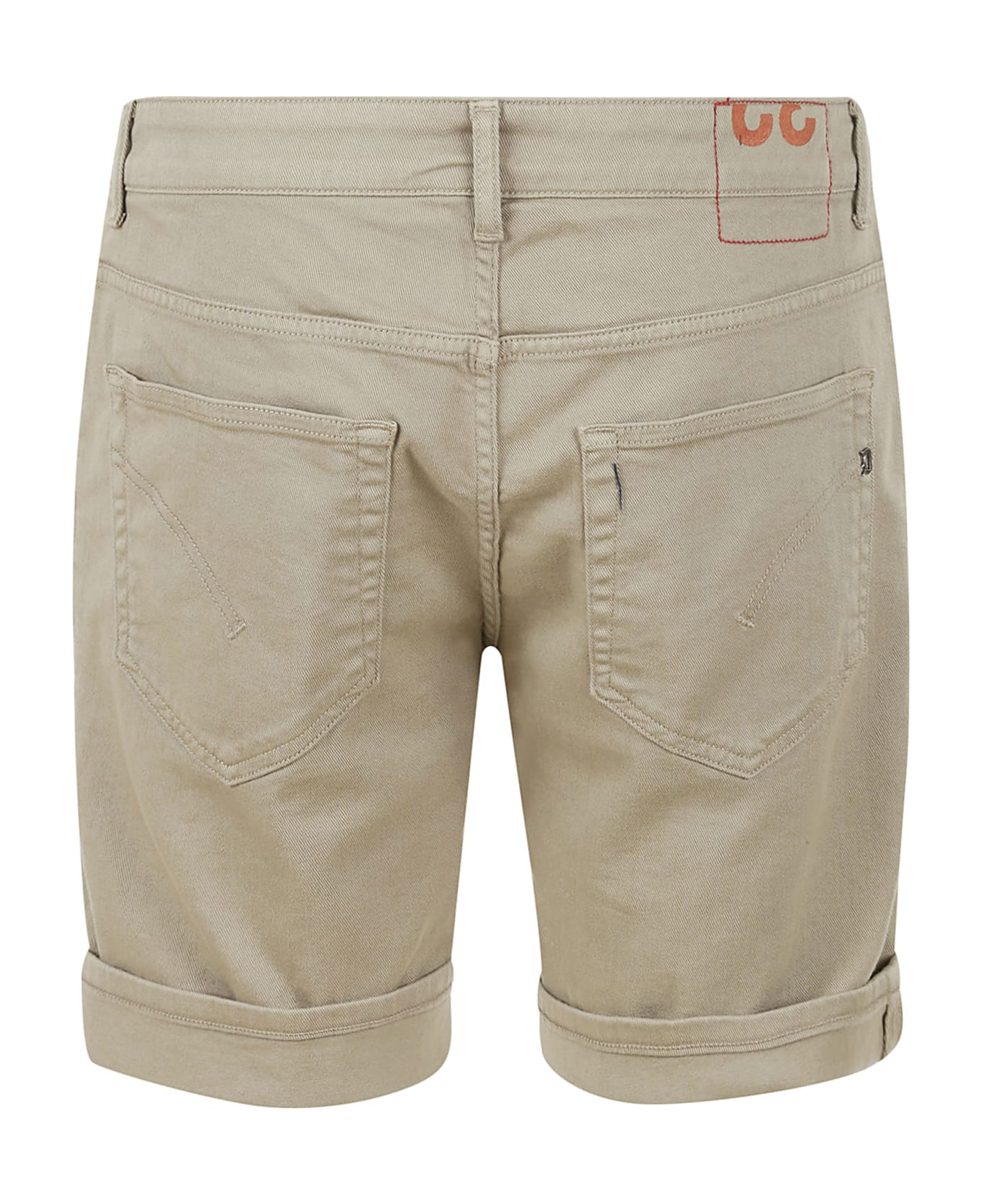 Dondup Buttoned Fitted Shorts - Bleached Olive