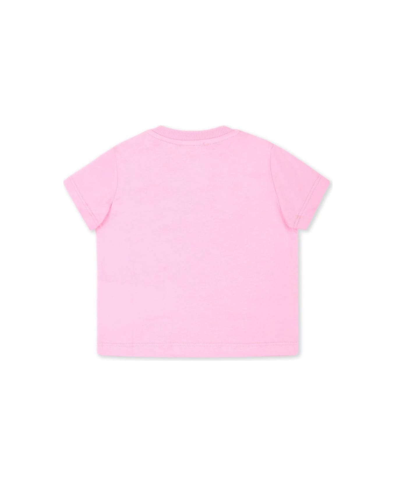 Moschino T-shirt Con Stampa - Pink