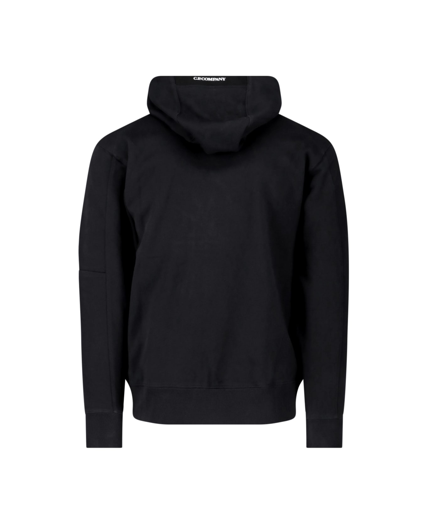 C.P. Company Logo Hoodie - BLACK