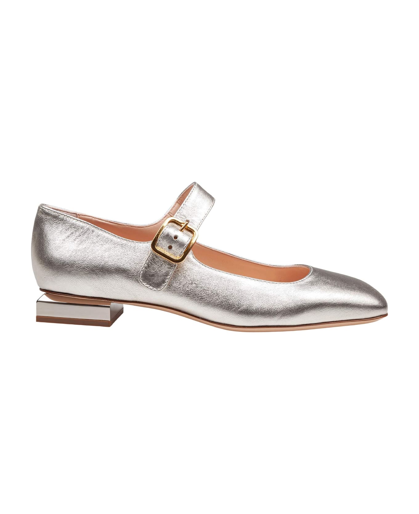 AGL Angie L Baby Ballerina In Patent Leather Black Color - GOLD/SAND