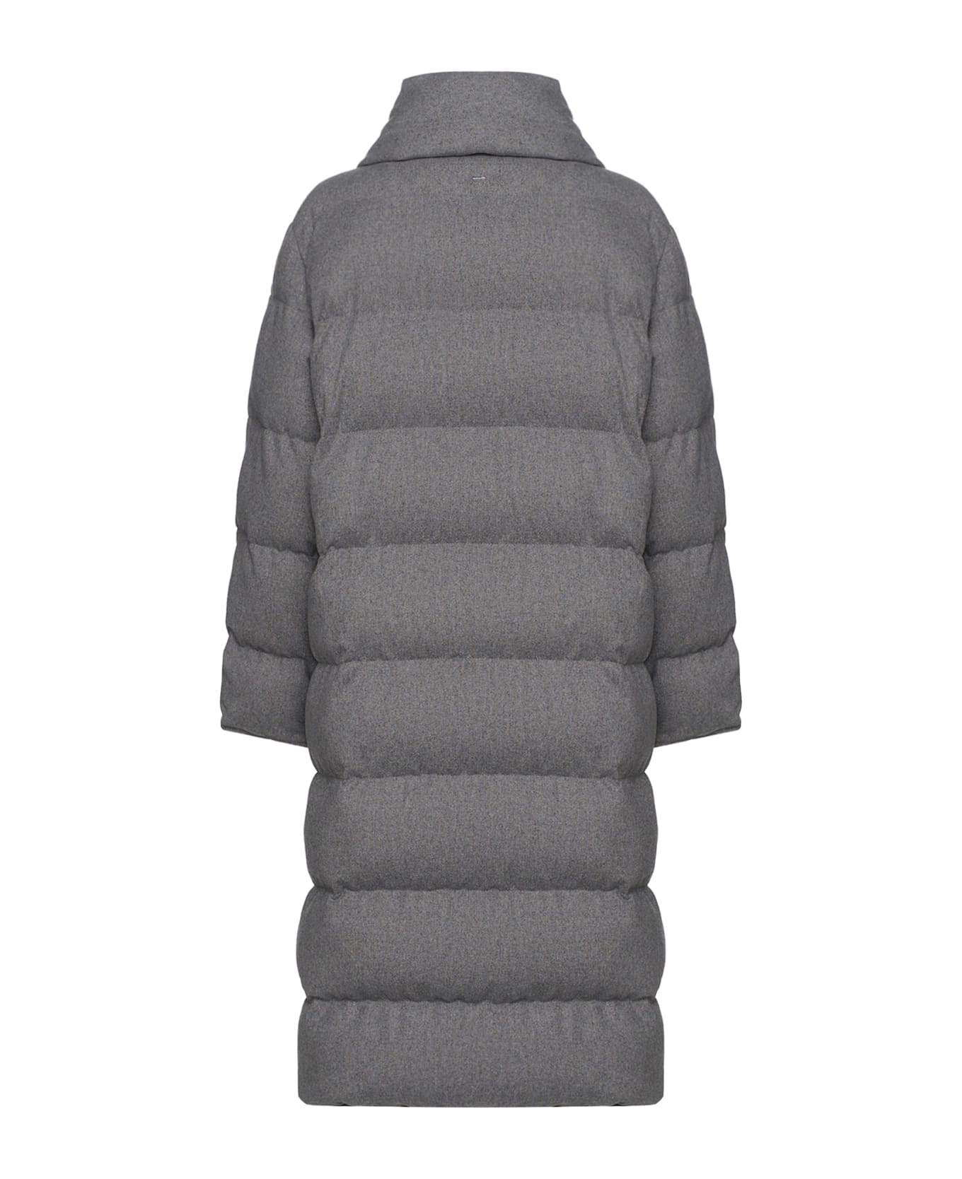 Hugo Boss Pashiza Reversible Long Down Jacket - Grey