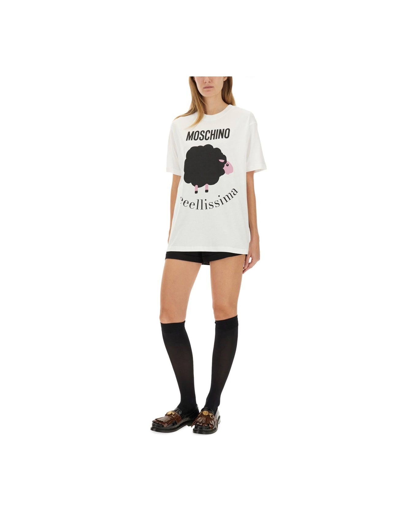 Moschino T-shirt With Print - WHITE