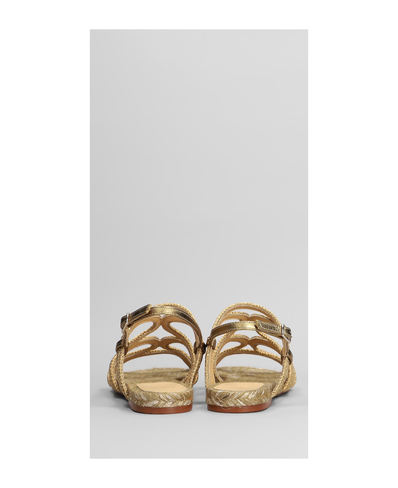 Castañer Pitra-266 Flats In Gold Fabric - gold