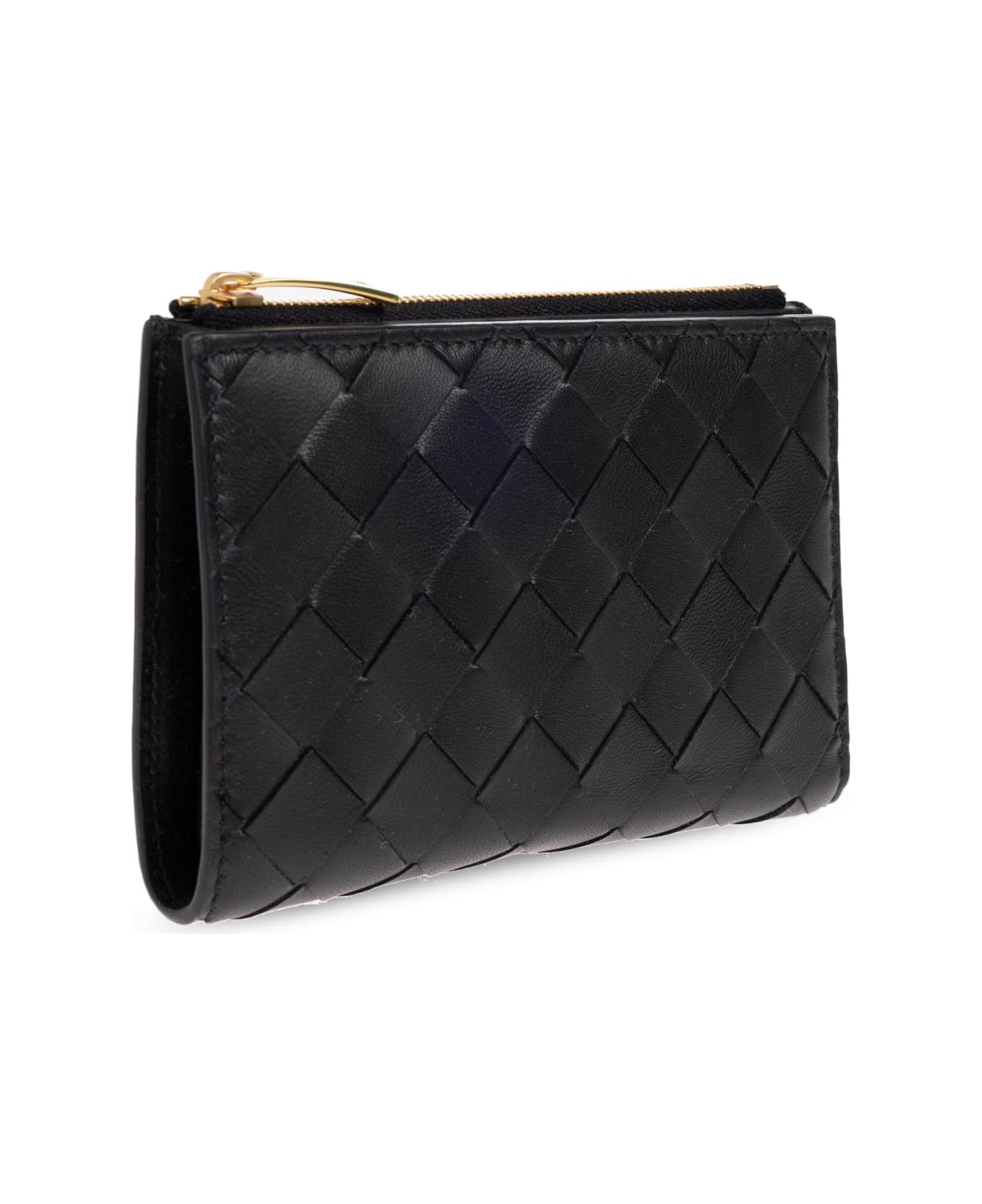 Bottega Veneta Leather Wallet - BLACK