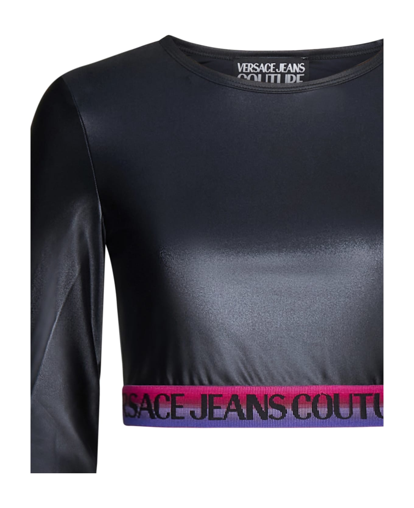 Versace Jeans Couture T-shirt Lycra Shiny - Black