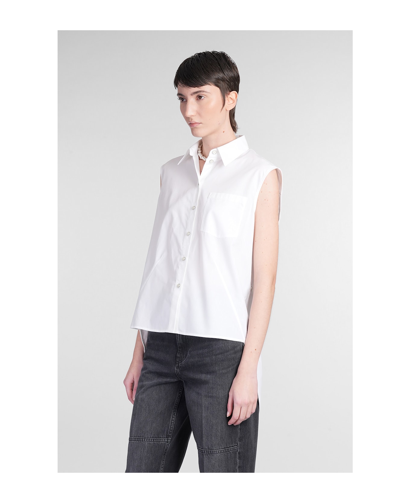 Helmut Lang Shirt In White Cotton - white