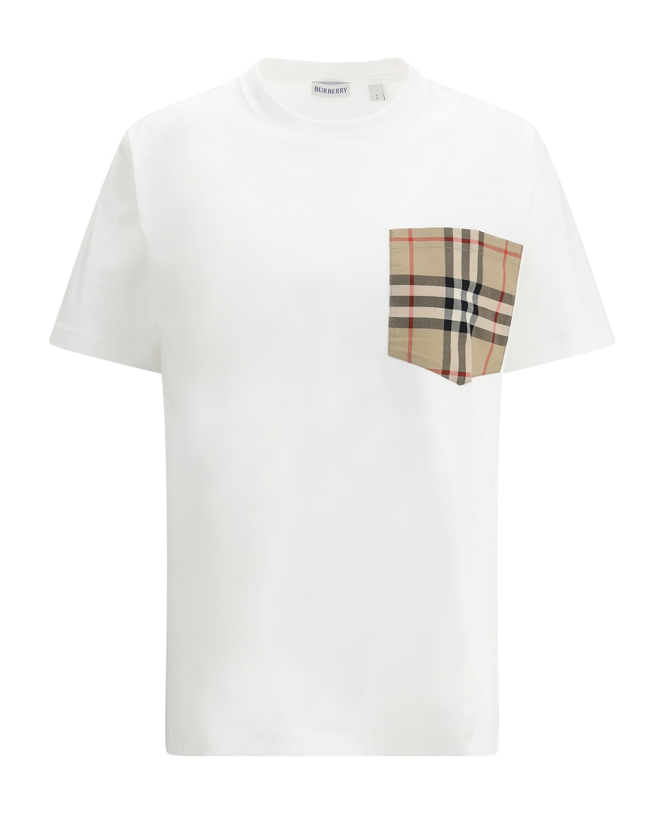 Burberry Archive Check Pocket T-shirt - White