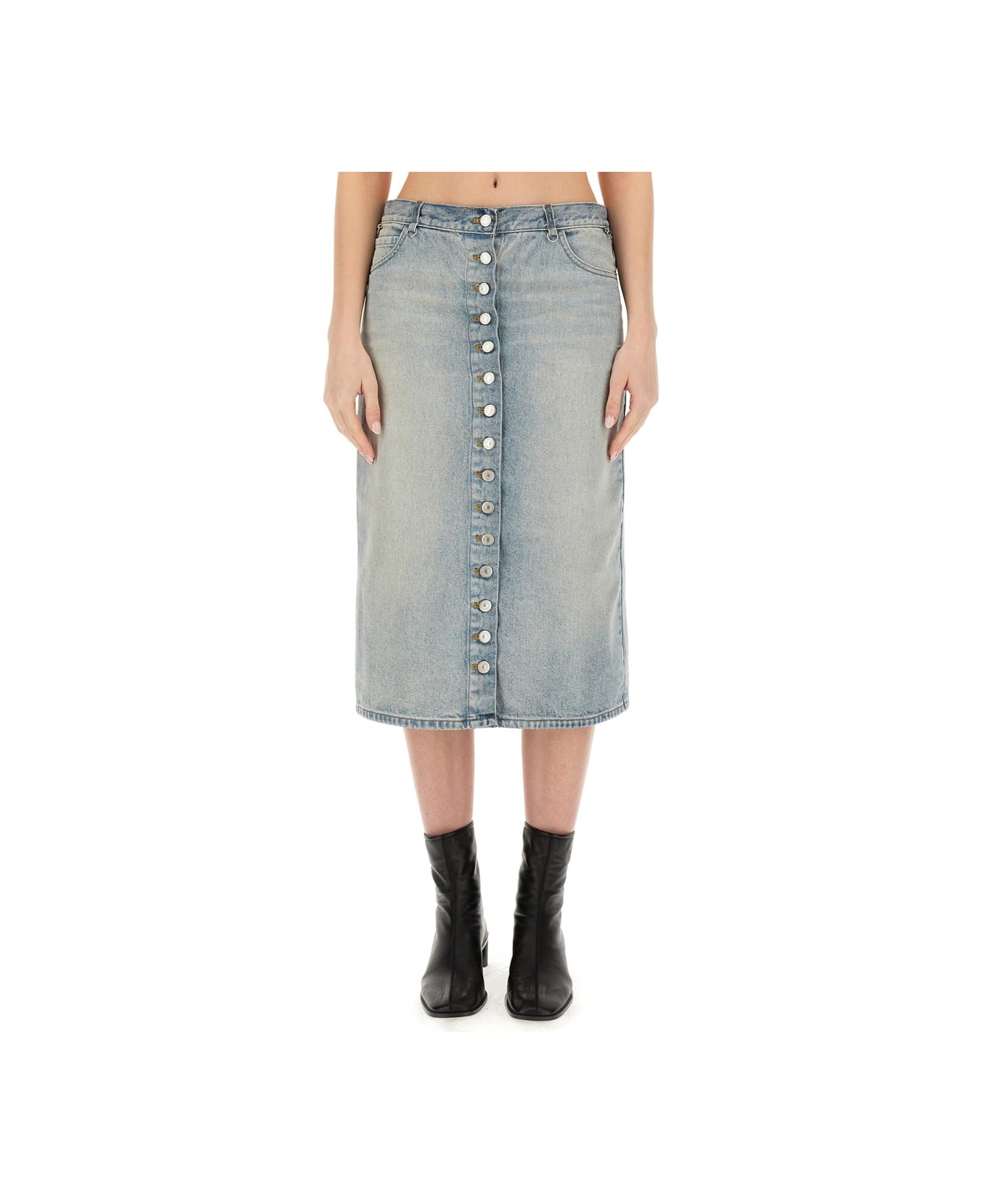 Courrèges Midi Skirt - Clear Blue スカート