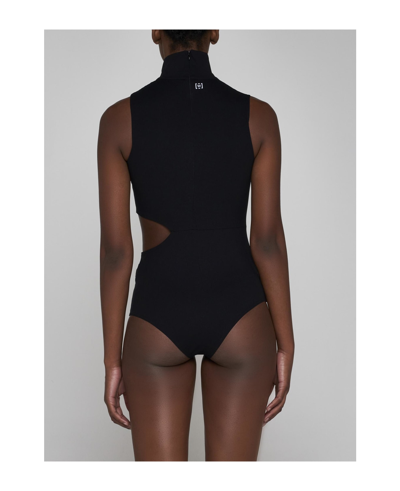 Wolford Warm Up Jersey Bodysuit - BLACK