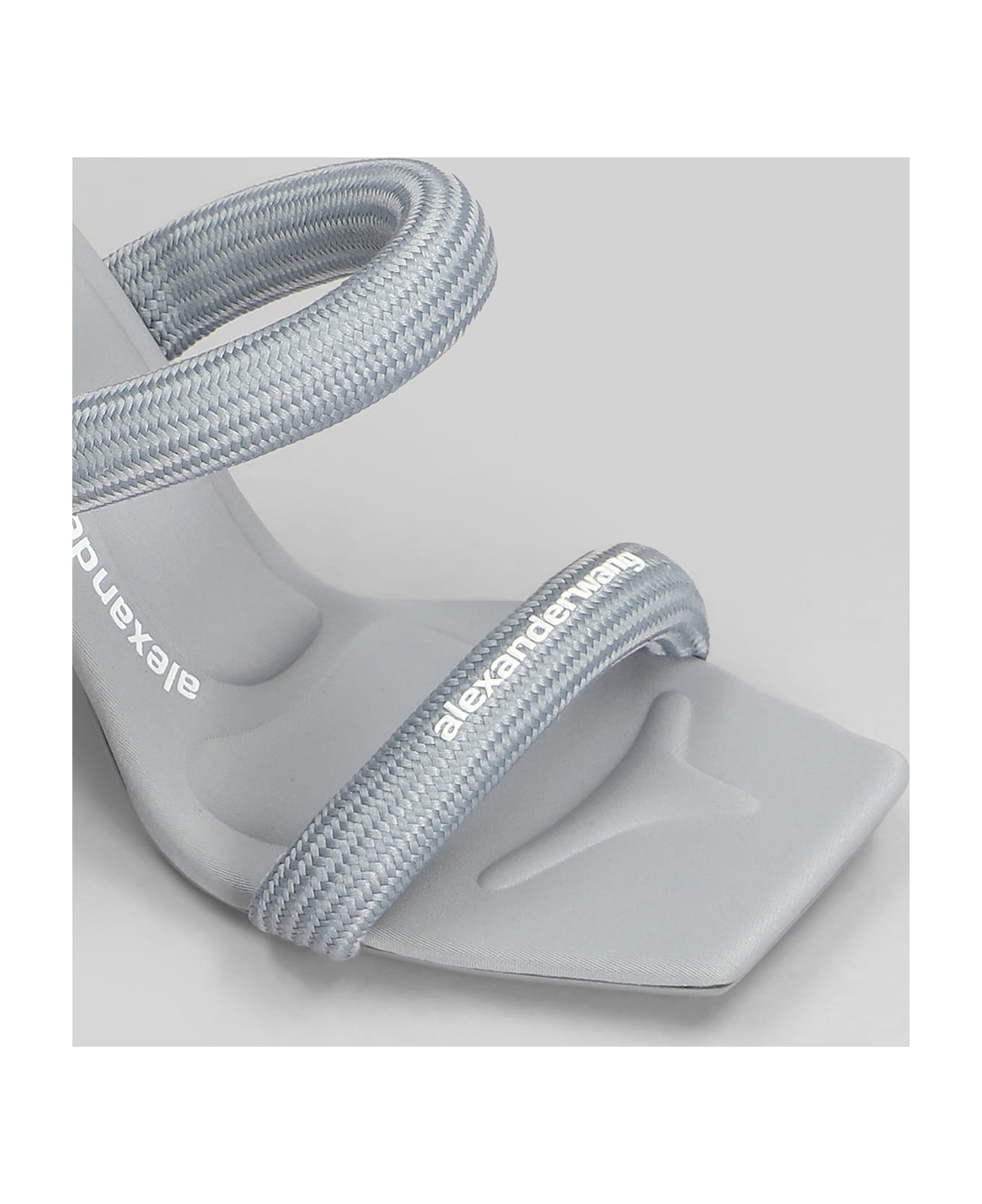 Alexander Wang Julie Slipper-mule In Grey Nylon - grey