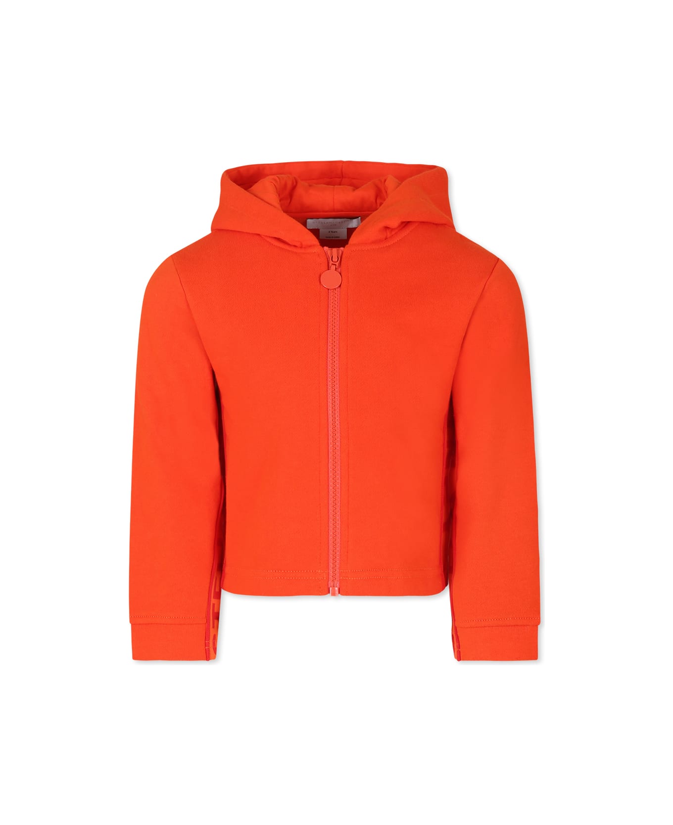 Stella McCartney Kids Red Sweatshirt For Girl With Logo - Red
