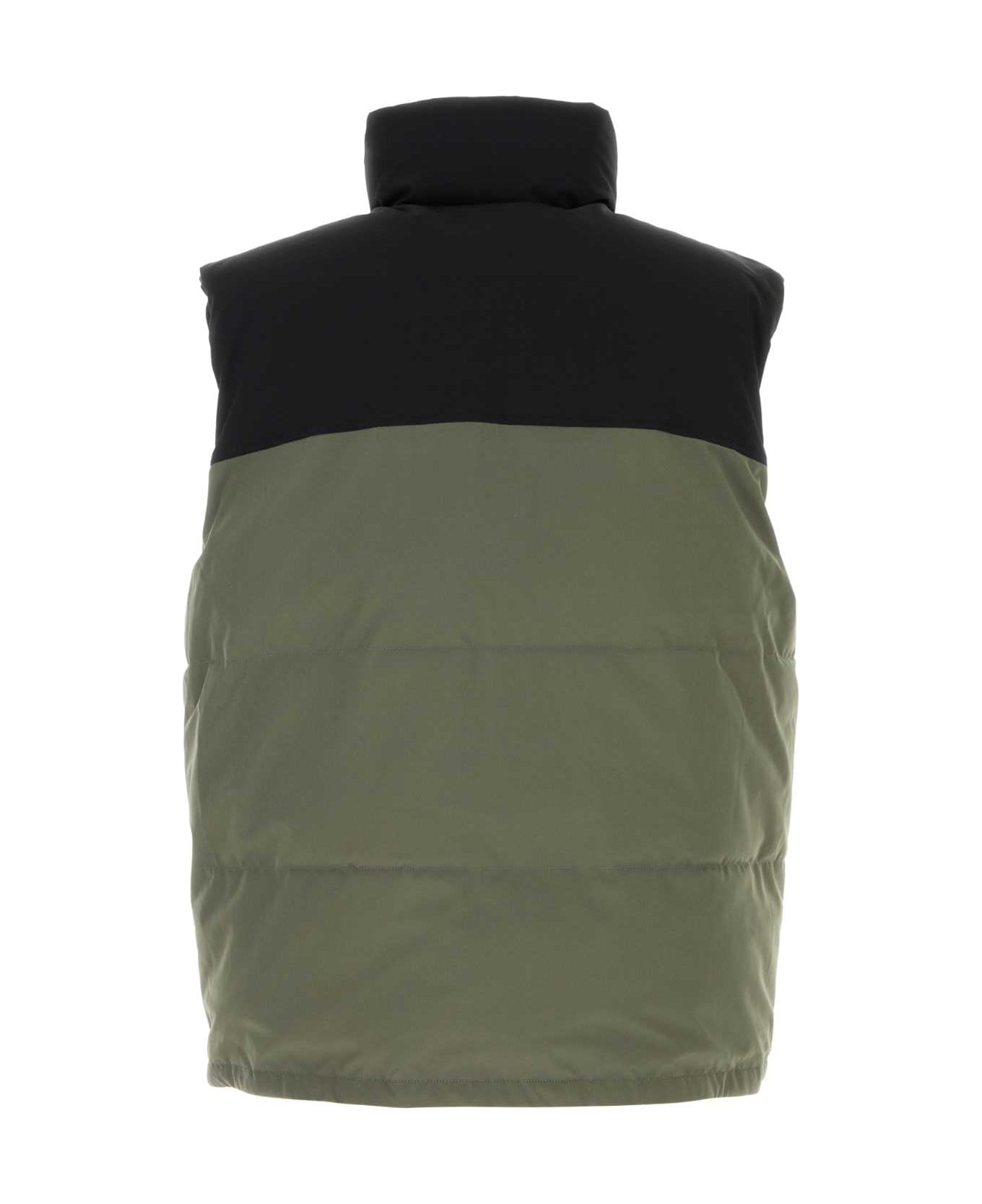 A.P.C. Two-tone Stretch Polyester Doudoune Padded Jacket - KAKI