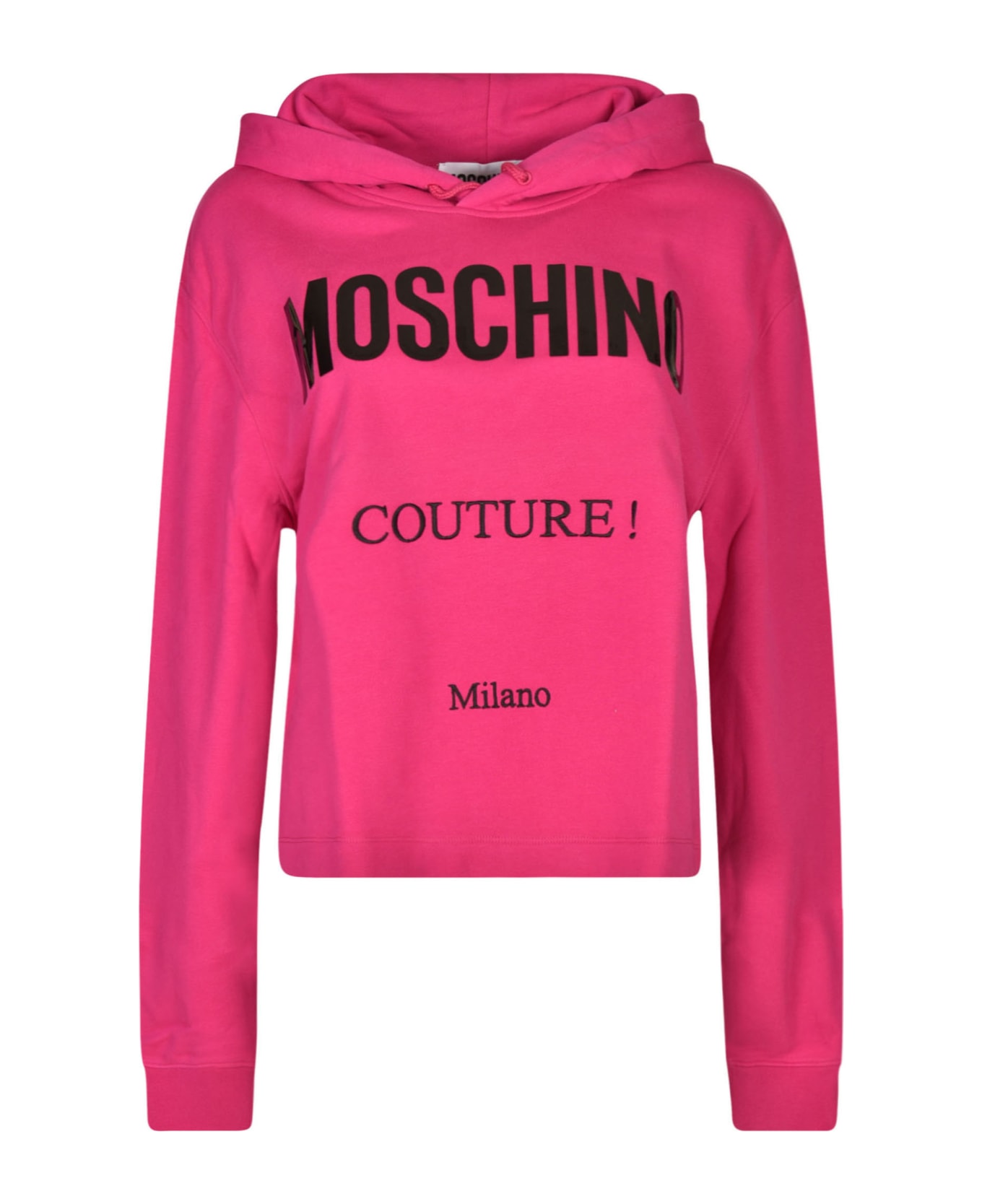 Moschino Couture Hooded Sweatshirt - Purple フリース