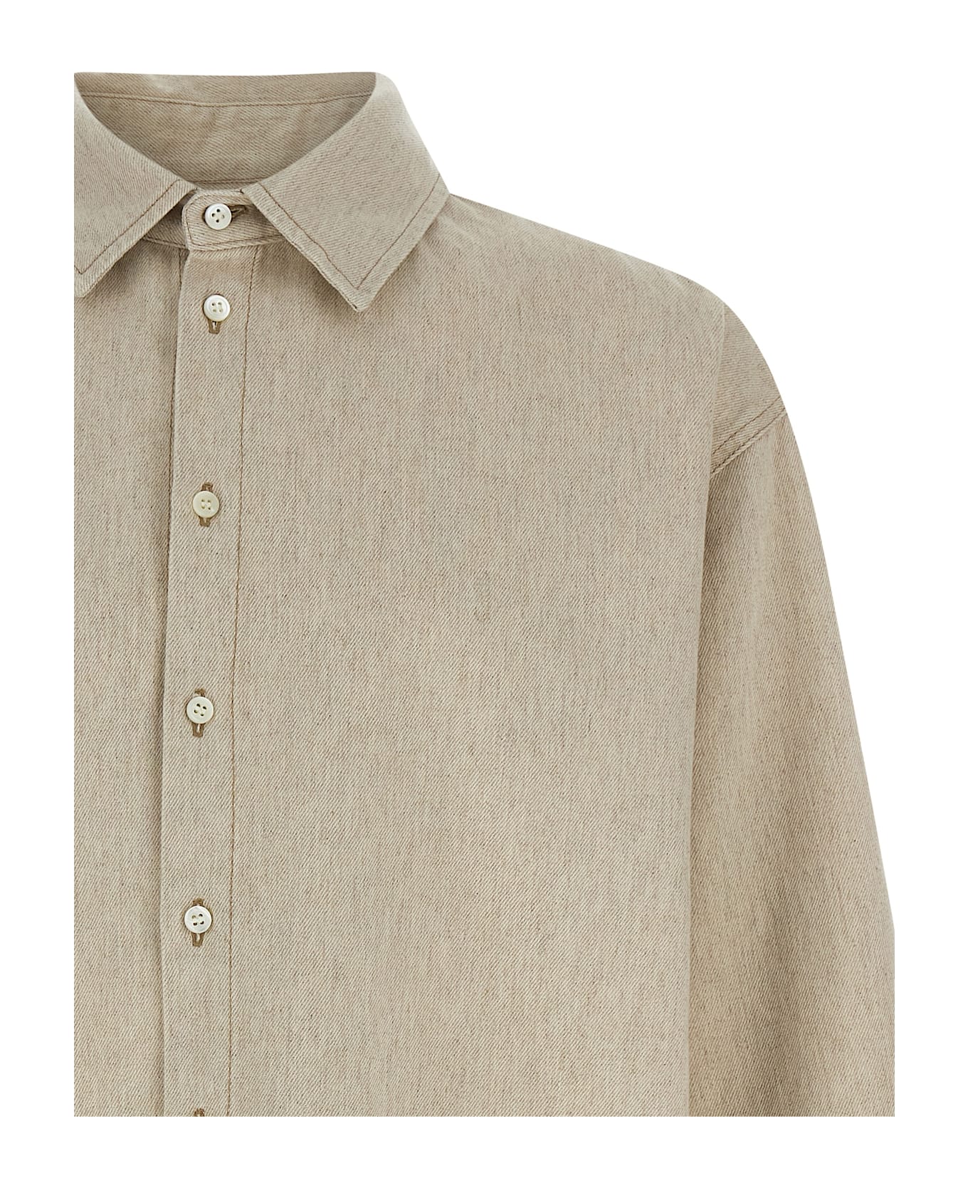 Jacquemus 
la Chemise De-nîmes Simon
 Shirt - Beige
