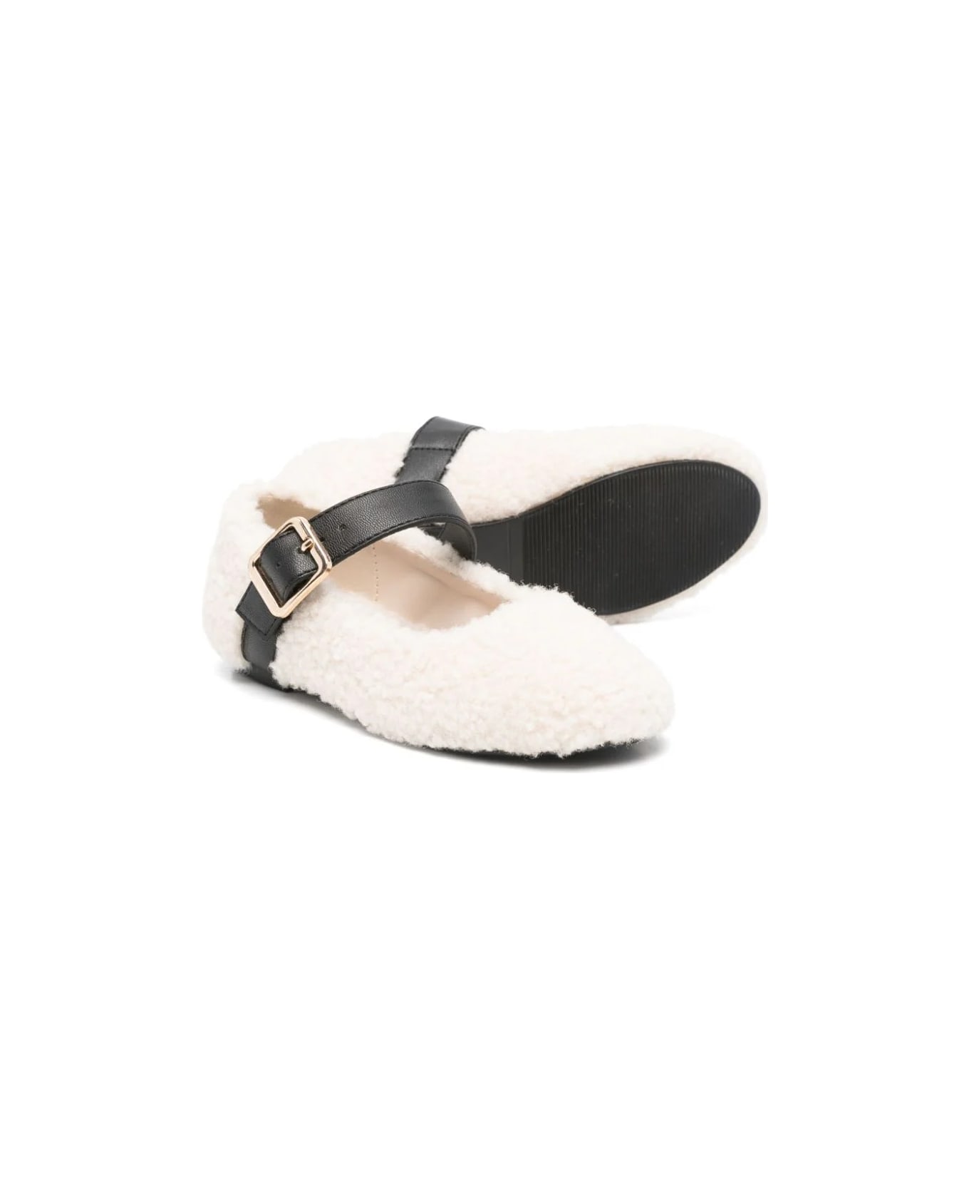 Stella McCartney Ballerine In Montone Sintetico - White