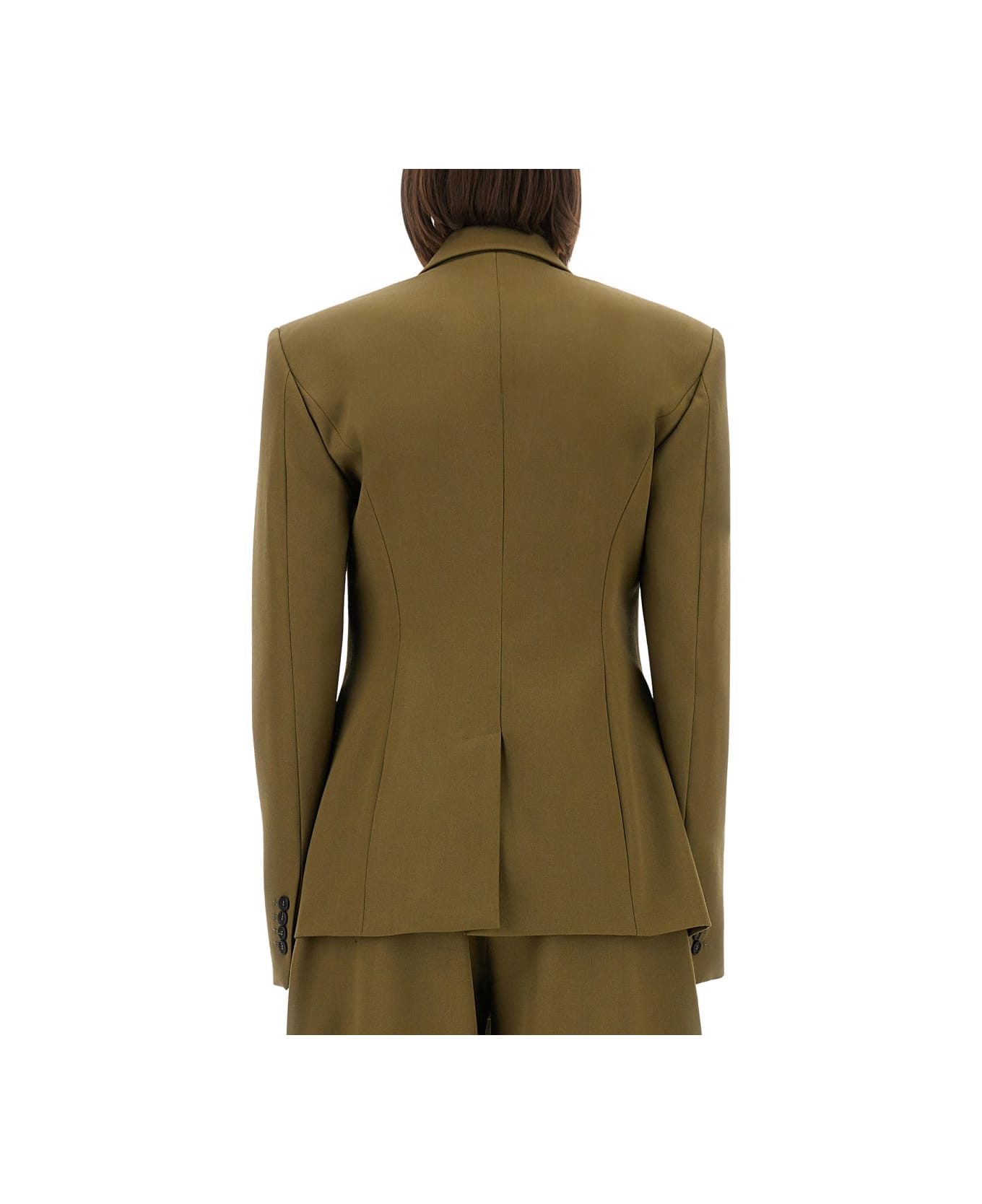 The Attico Gabardine Jacket - GREEN
