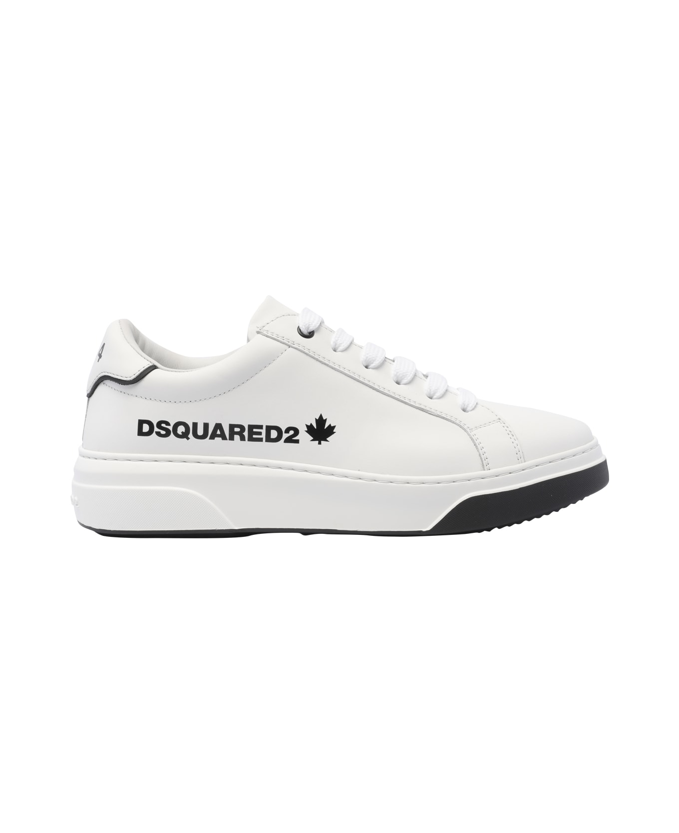 Dsquared2 Bumper Leather Sneakers - Bianco