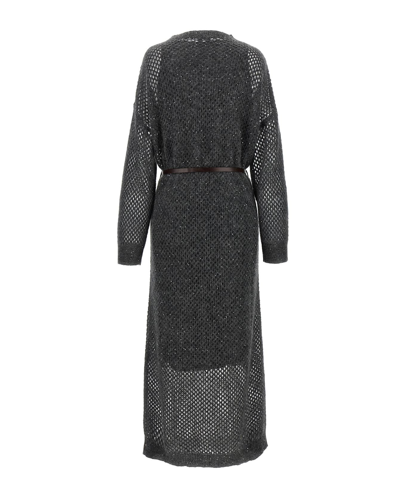 Brunello Cucinelli Dazzling Dress - Gray