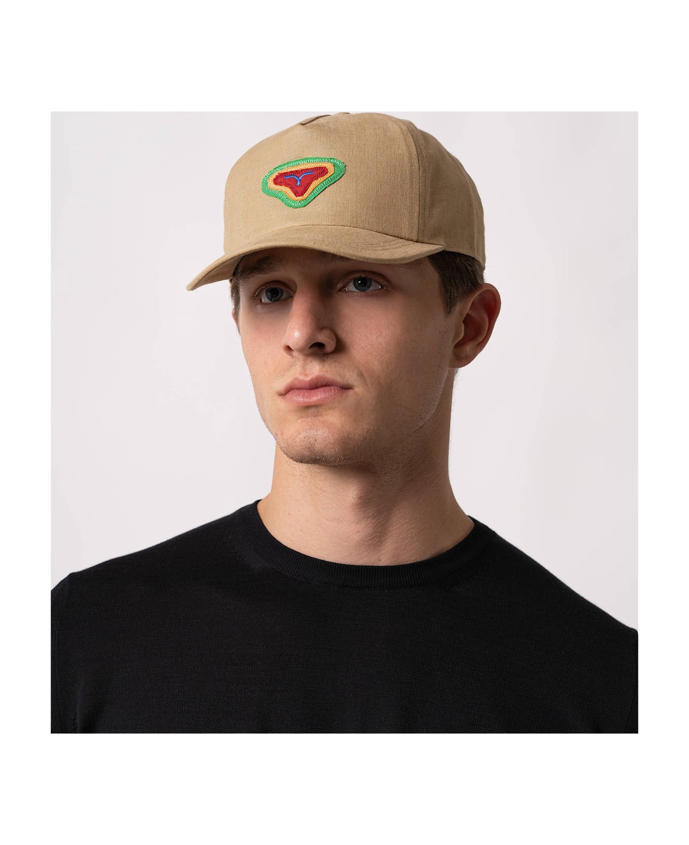 Larusmiani Baseball Cap Pink Panther Hat - Beige