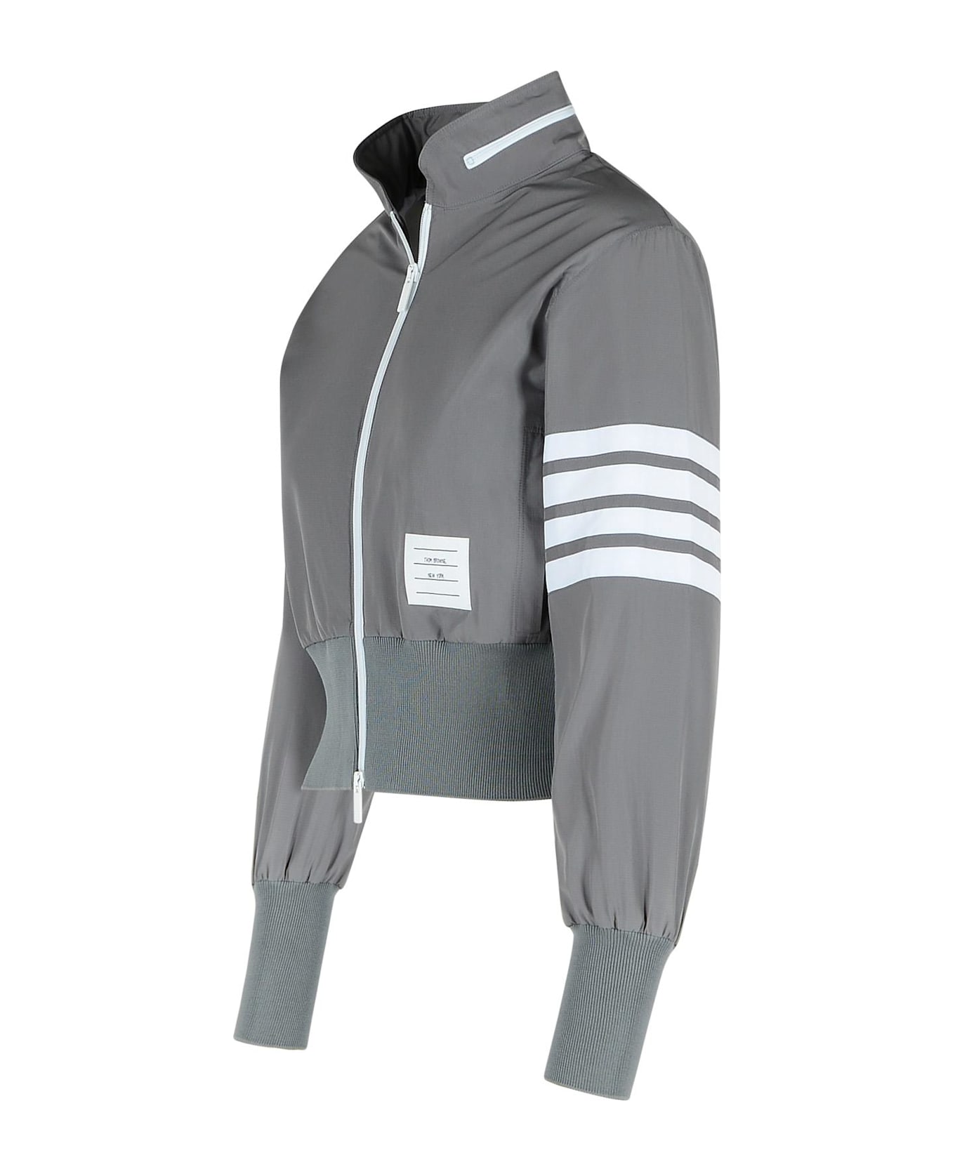 Thom Browne Grey Polyester Jacket - MED GREY