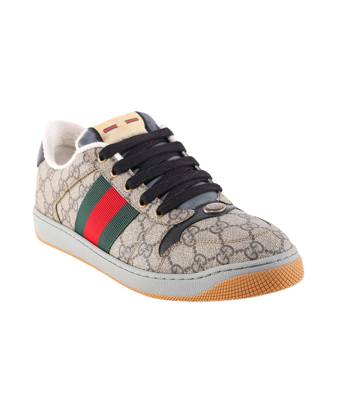 Gucci Screener Sneakers - Beige