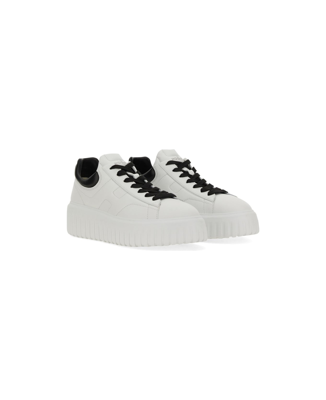 Hogan Sneaker H-stripes - WHITE
