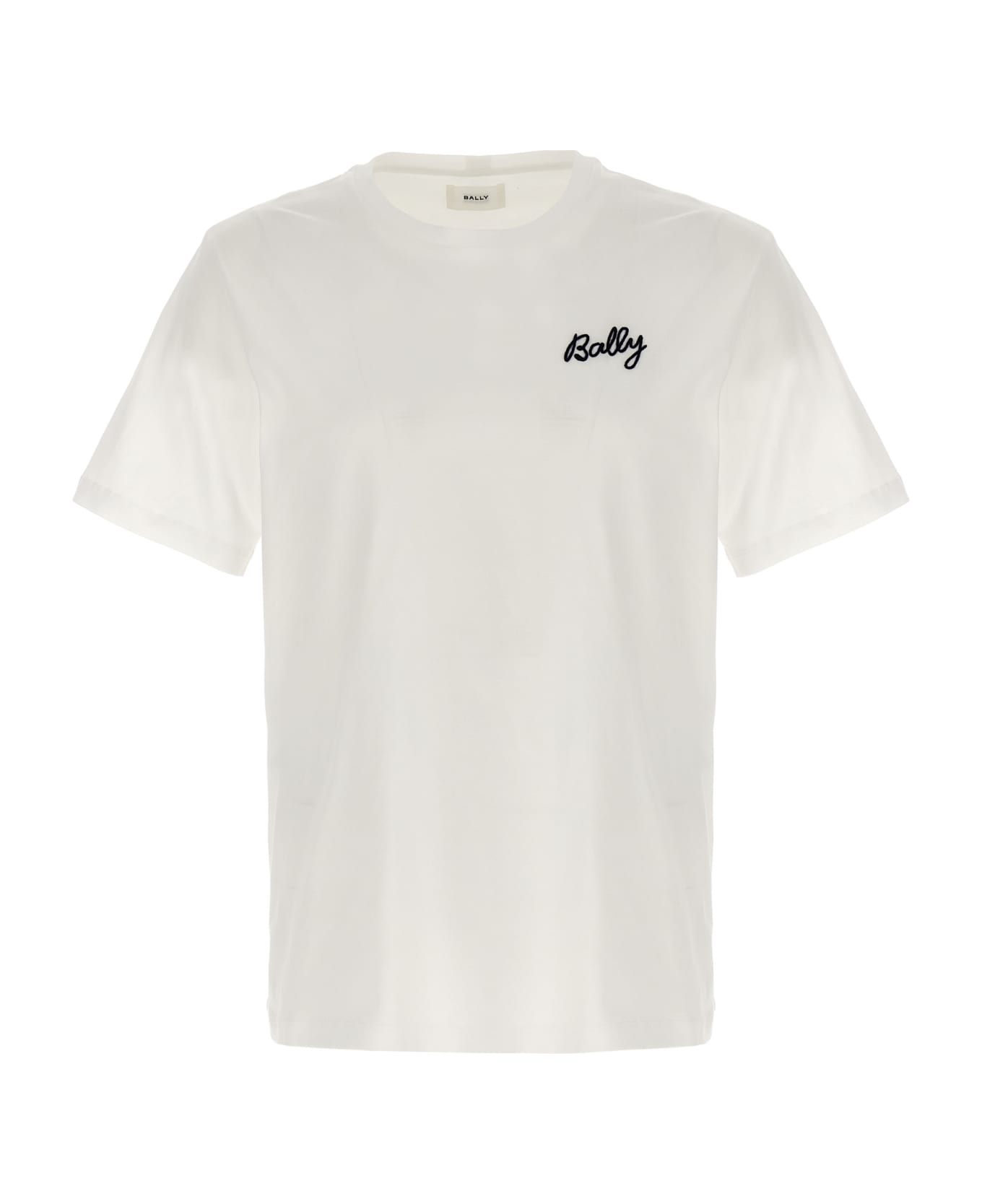Bally Logo Embroidery T-shirt - White
