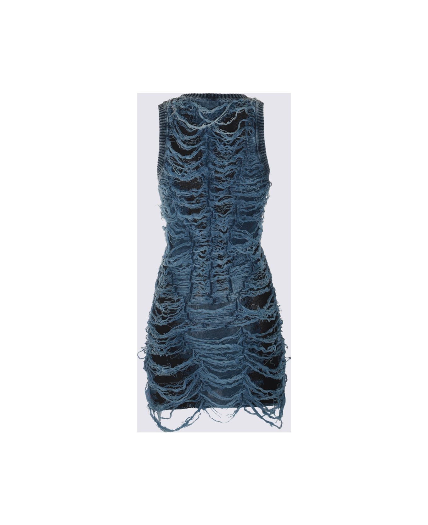 Diesel Blue Cotton Dress - Blue ワンピース＆ドレス