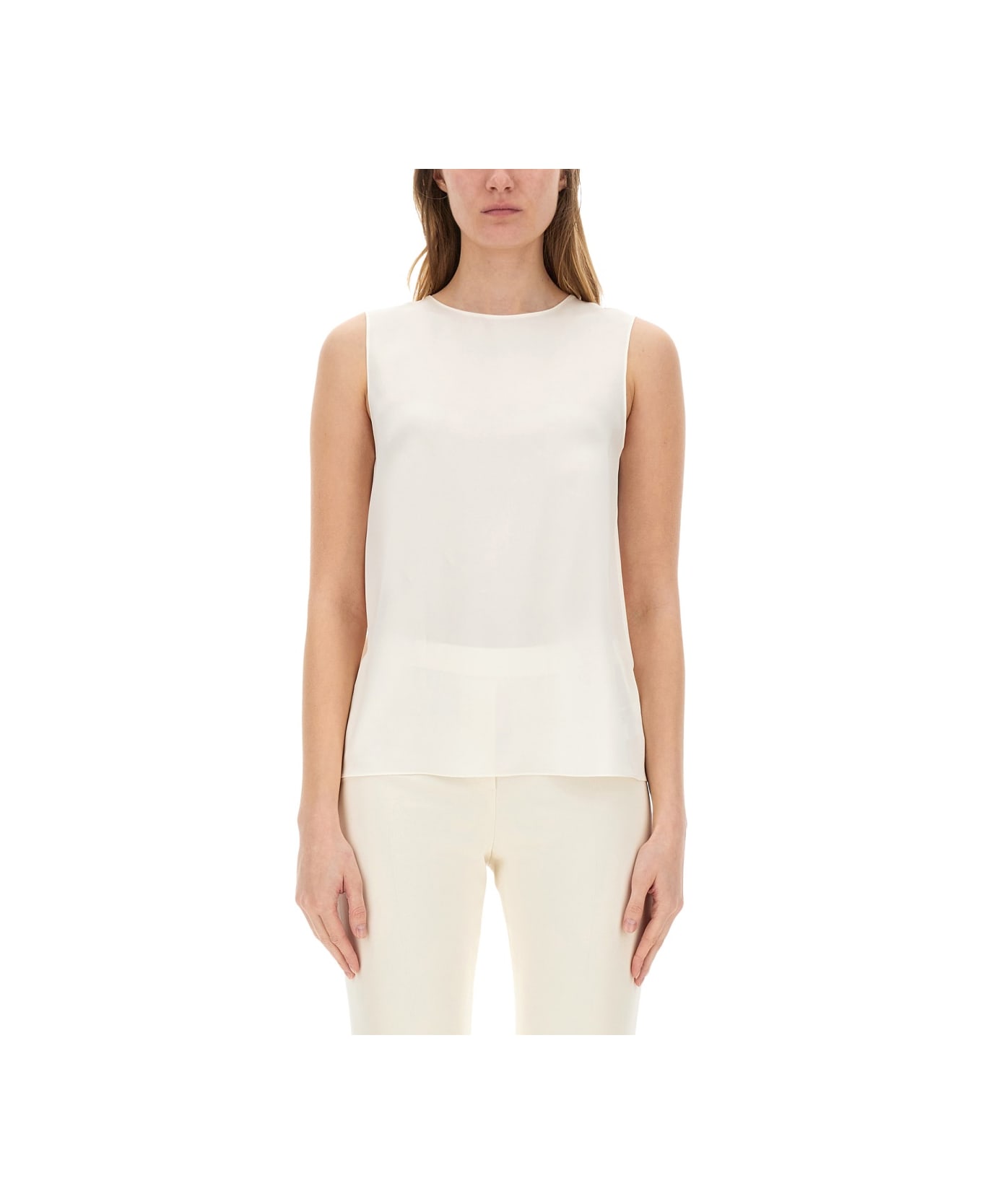 Theory Georgette Top - IVORY