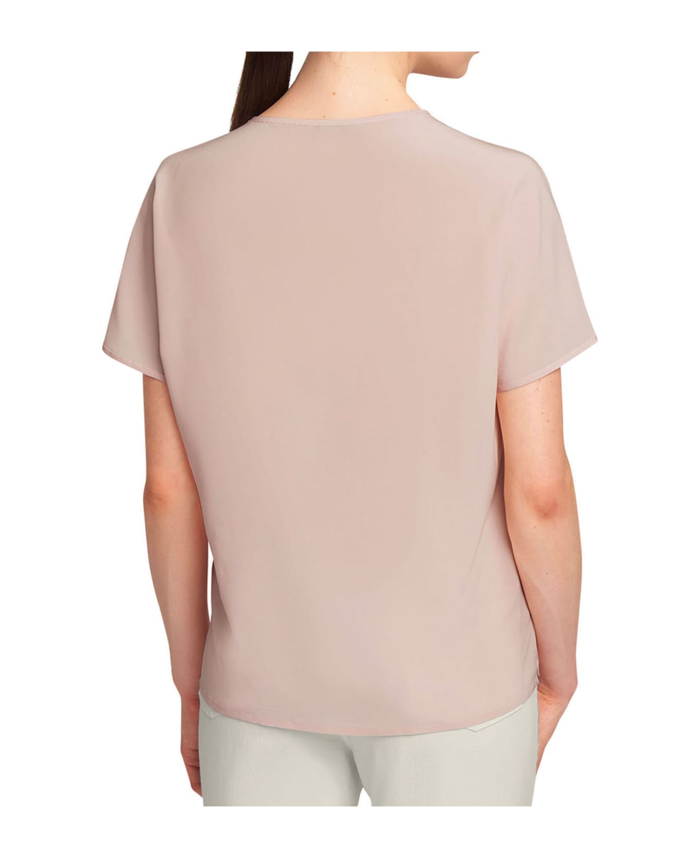 Kiton Shirt Silk - POWDER PINK Tシャツ