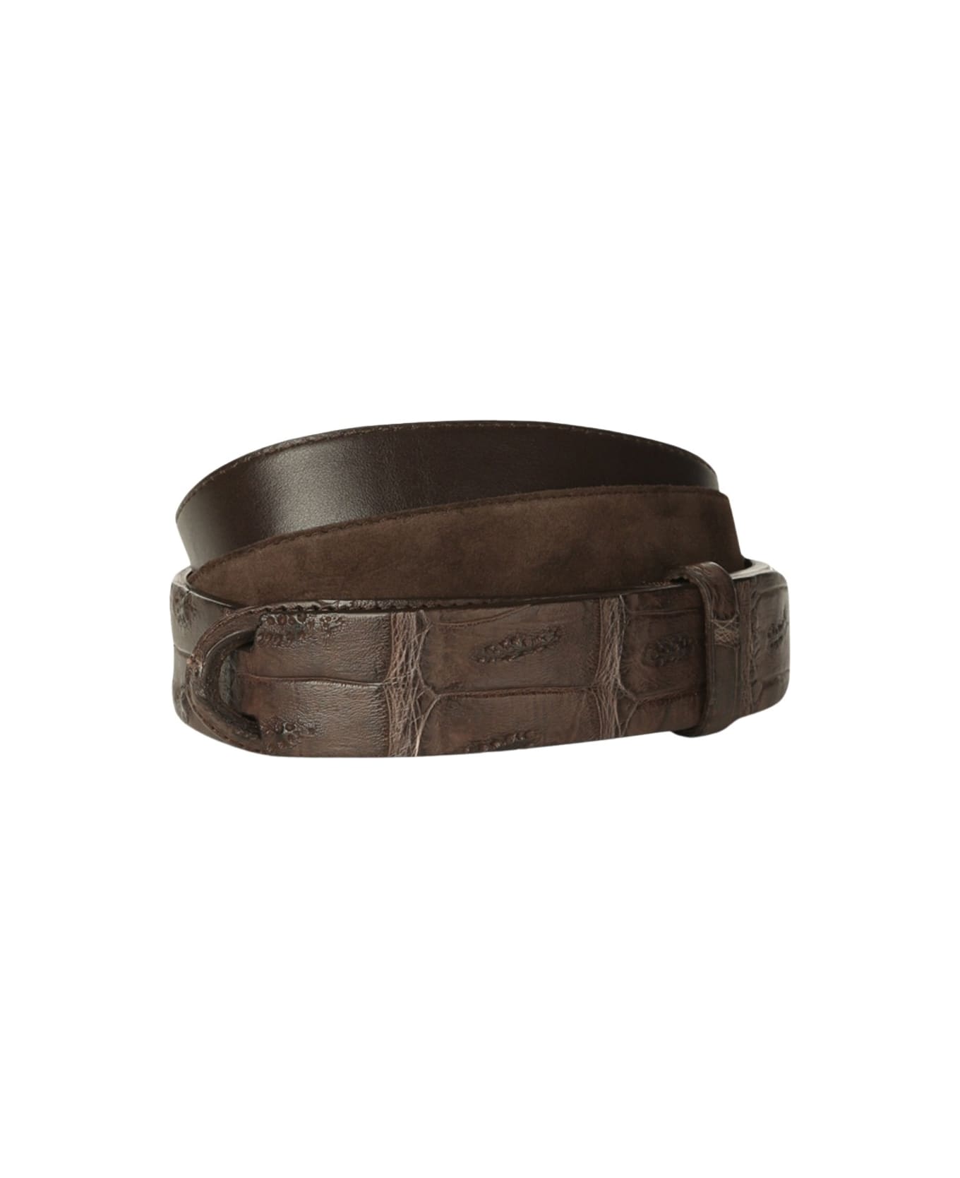 Orciani Camoscio Cocco Crocodile Suede - T.moro