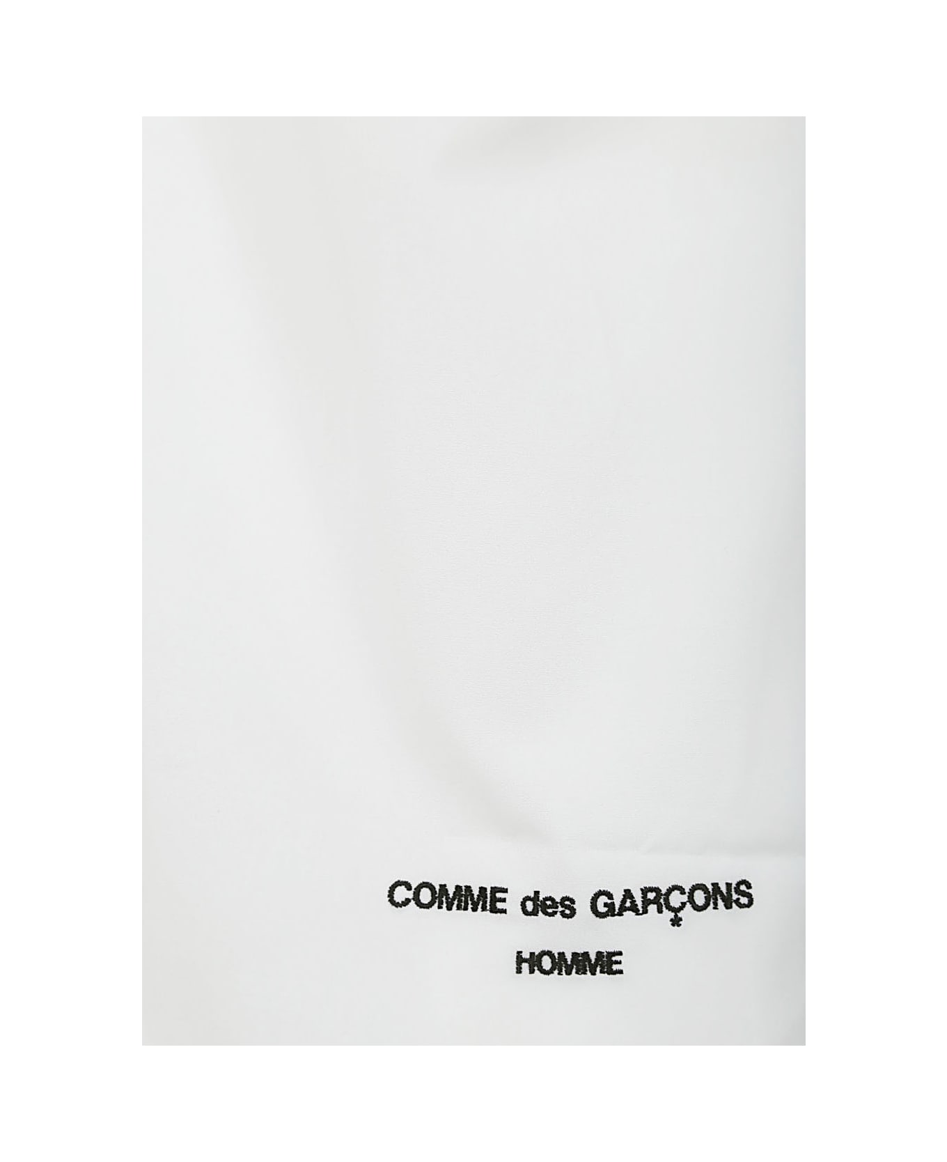 Comme des Garçons Homme Iconic Cotton Shirt With Logo - White