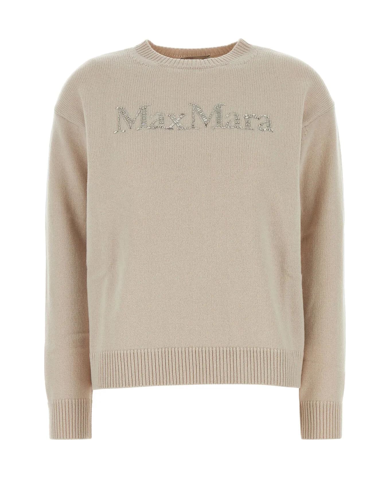 'S Max Mara Sand Wool Blend Kassel Sweater - Beige