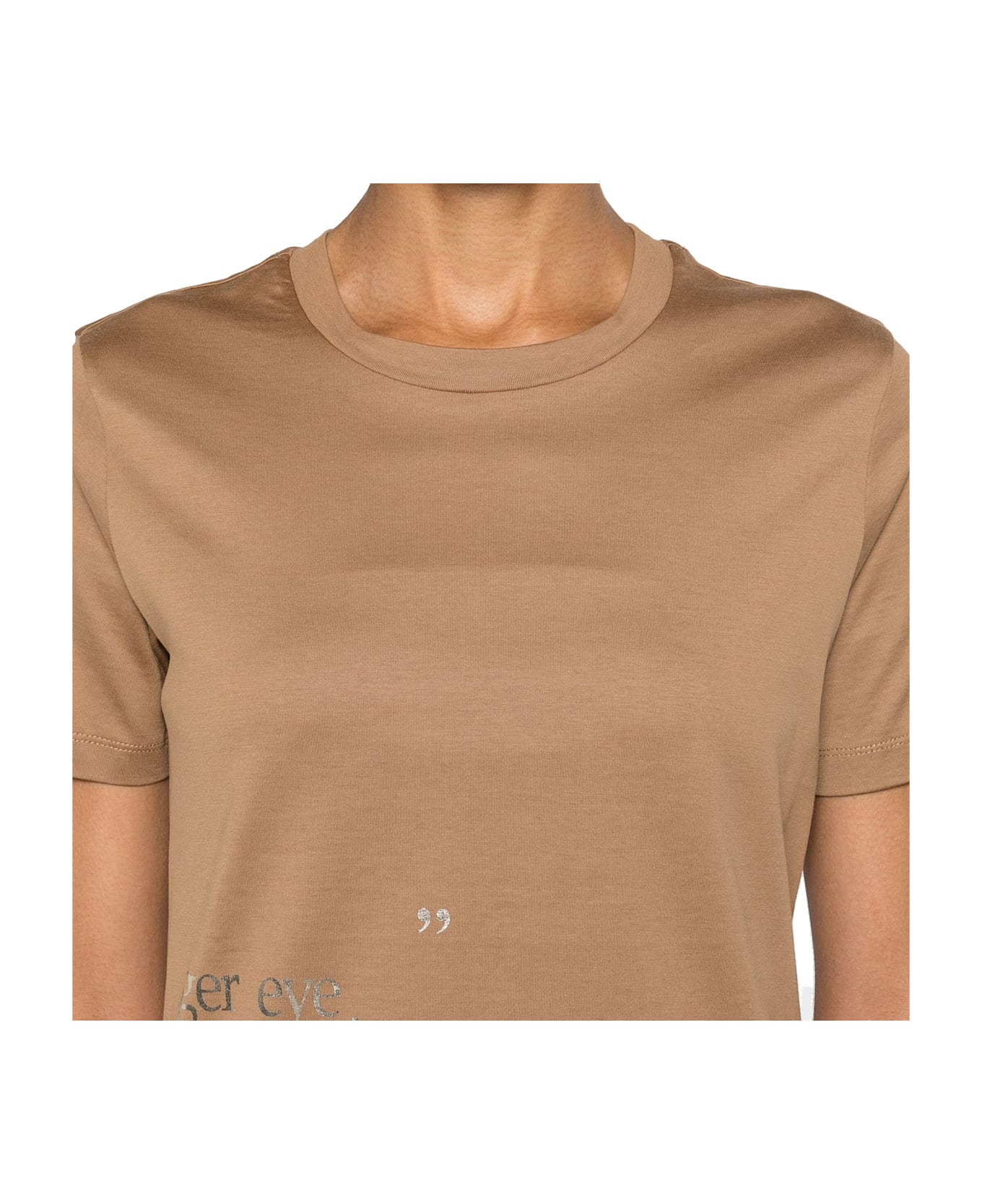 
S Max Mara 
s Orlanda Cotton T-shirt - Brown