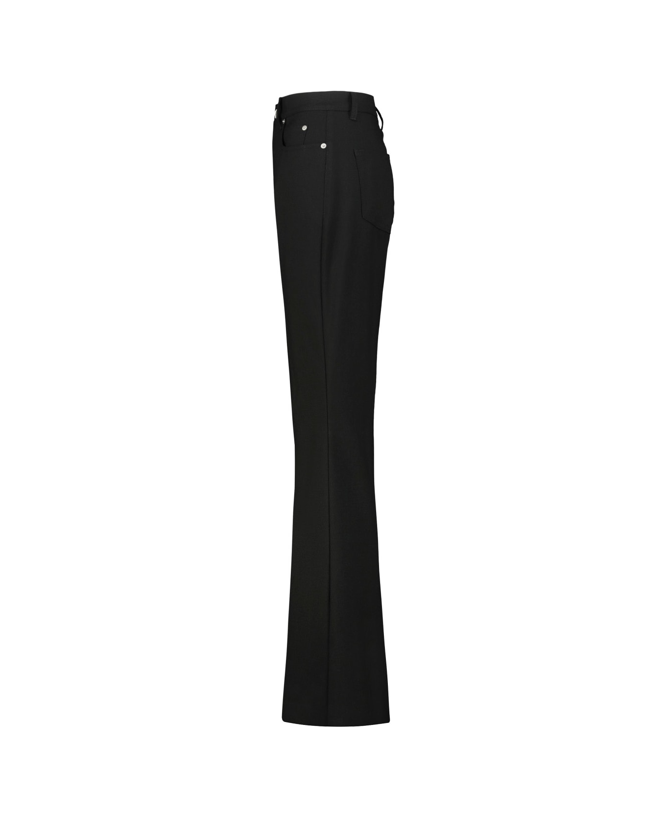 Rick Owens Bolan Bootcut Pant In Wool - Black