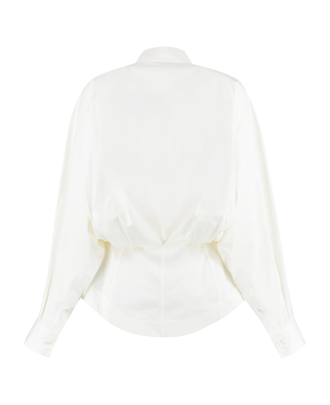 Bottega Veneta Long Sleeve Cotton Shirt - Chalk シャツ