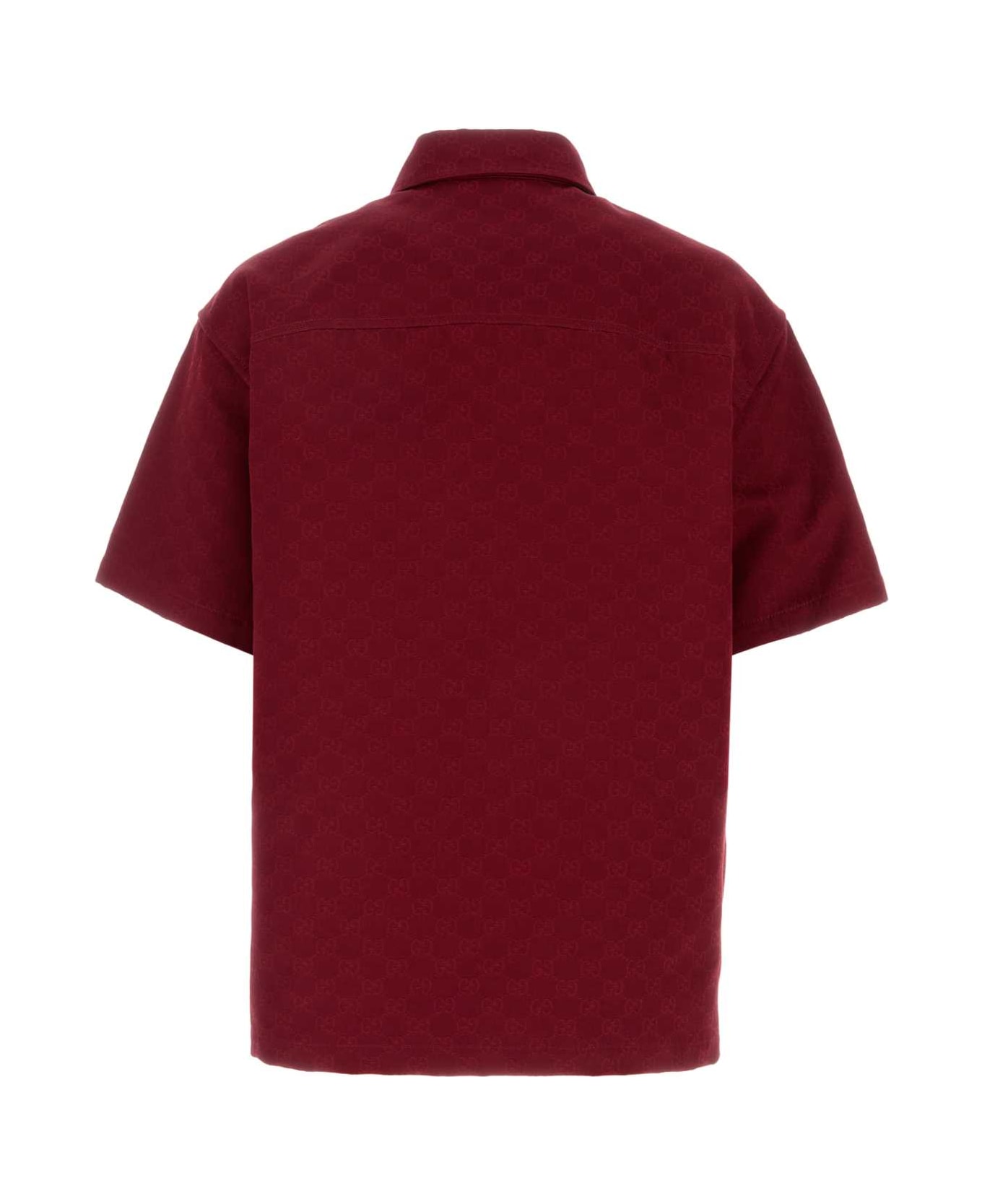 Gucci Tiziano Red Cotton Shirt - ROSSOANCORA