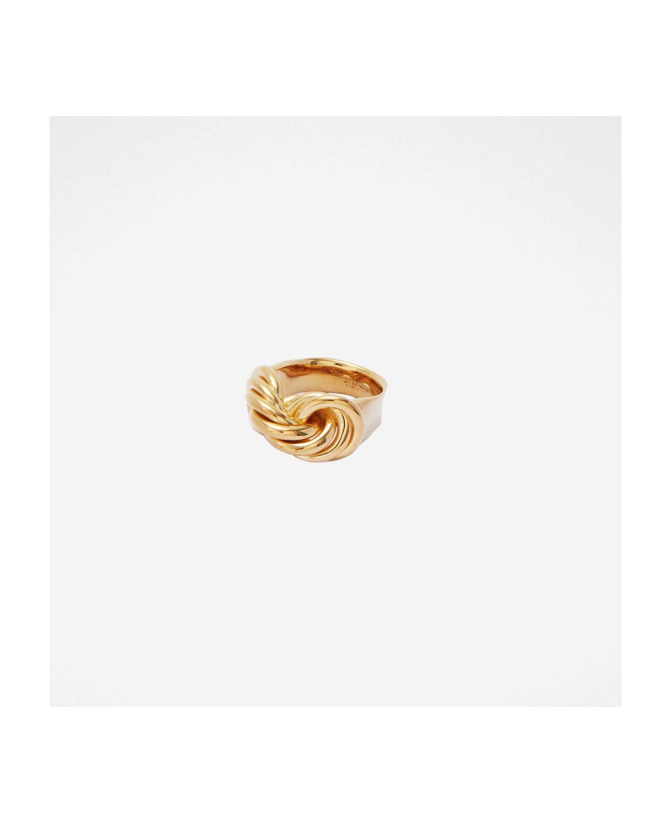 Jil Sander Brass Ring With Braided wallet - Golden