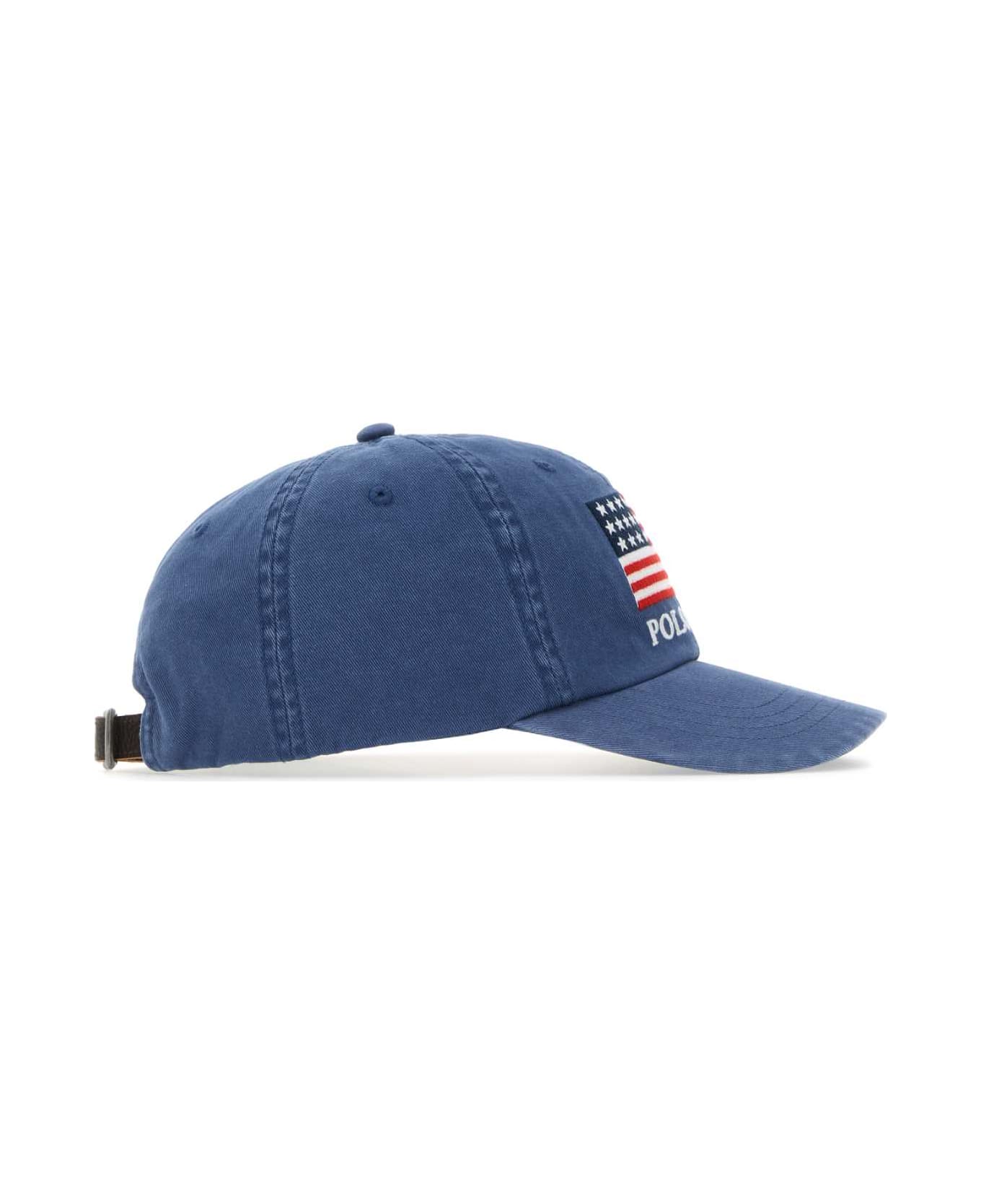 Polo Ralph Lauren Air Force Blue Cotton Baseball Cap - LIGHTNAVY