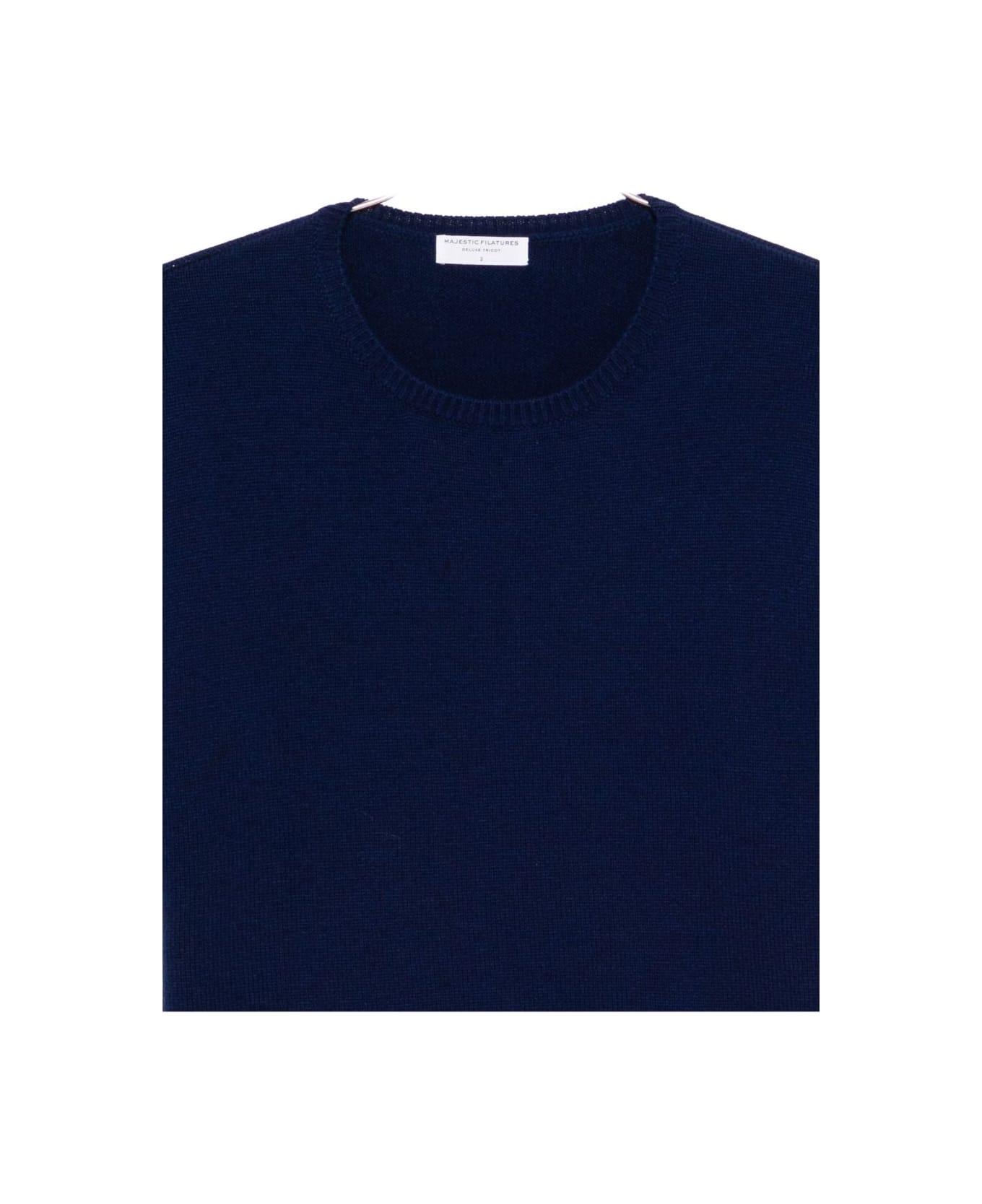 Majestic Filatures Majestic Bleu T-shirts And Polos - Blue