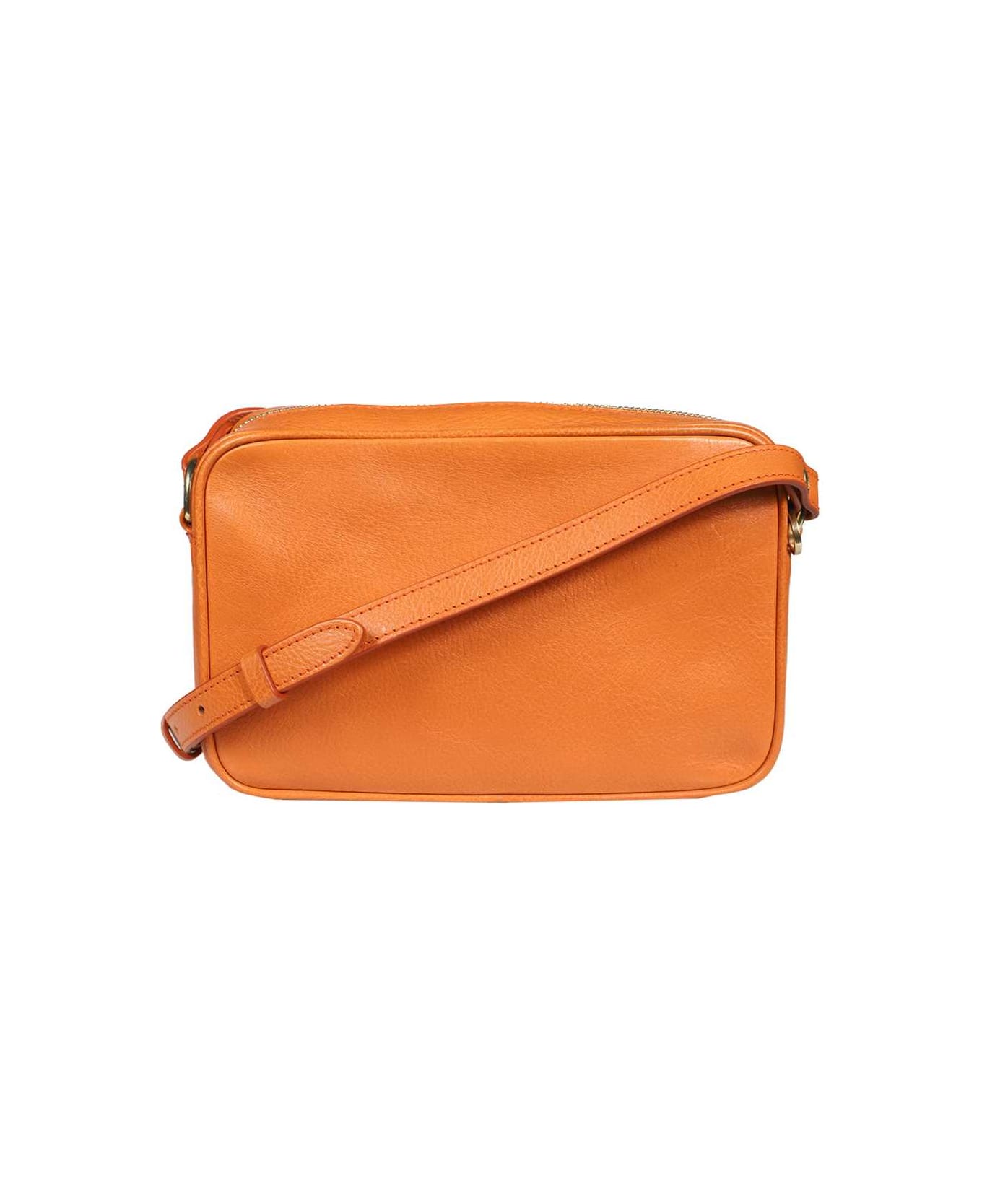 Il Bisonte Leather Crossbody Bag - Copper