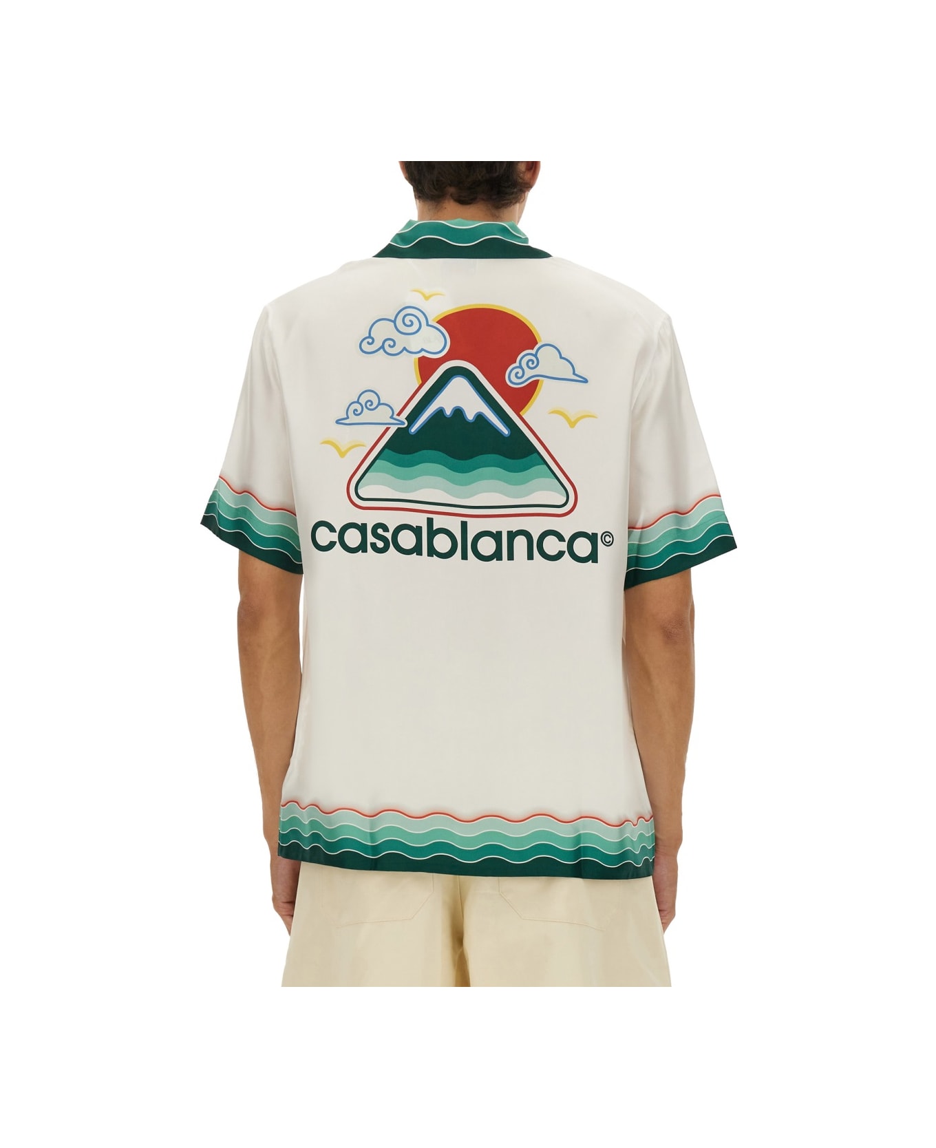 Casablanca "montagne Ondulée" Shirt - GREEN