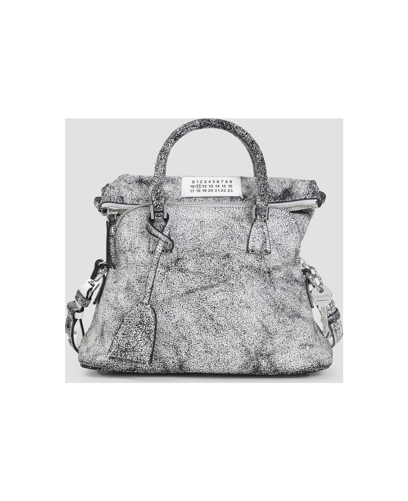 Maison Margiela 5ac Loved To Death Mini Handbag - White Black