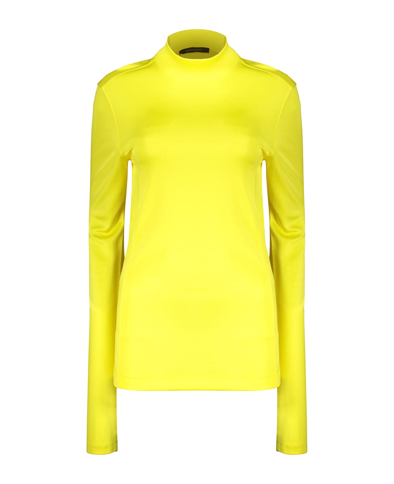 Cedric Charlier Viscose Blend Top - Yellow