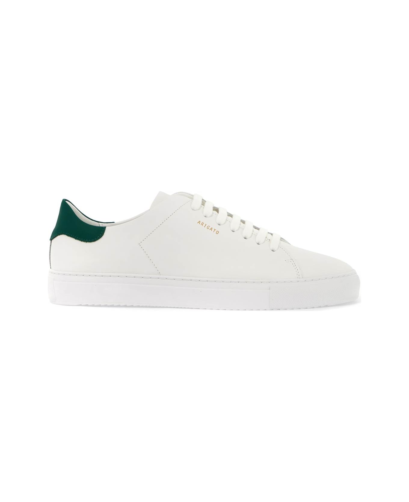 Axel Arigato Clean 90 Leather Sneakers - WHITE GREEN (White)