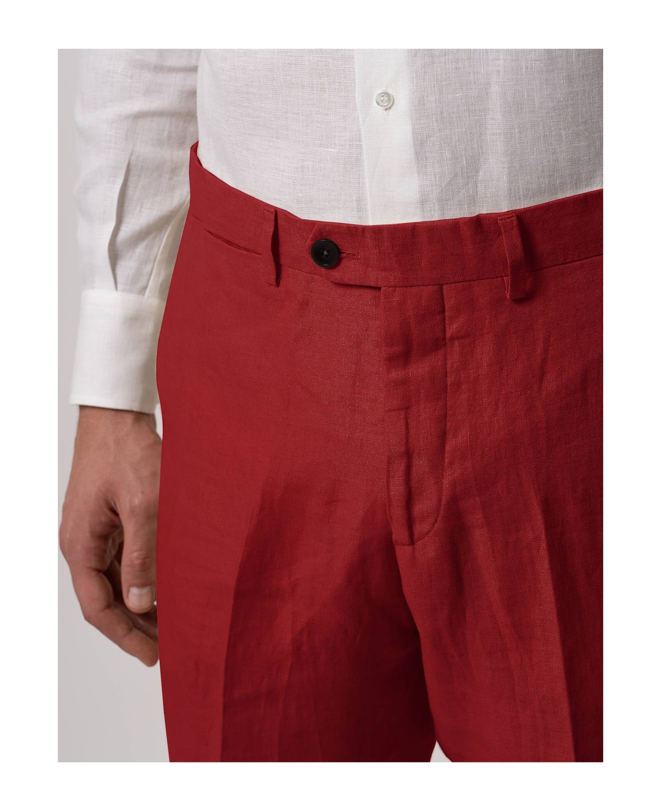 Larusmiani Levante Trousers Pants - Red