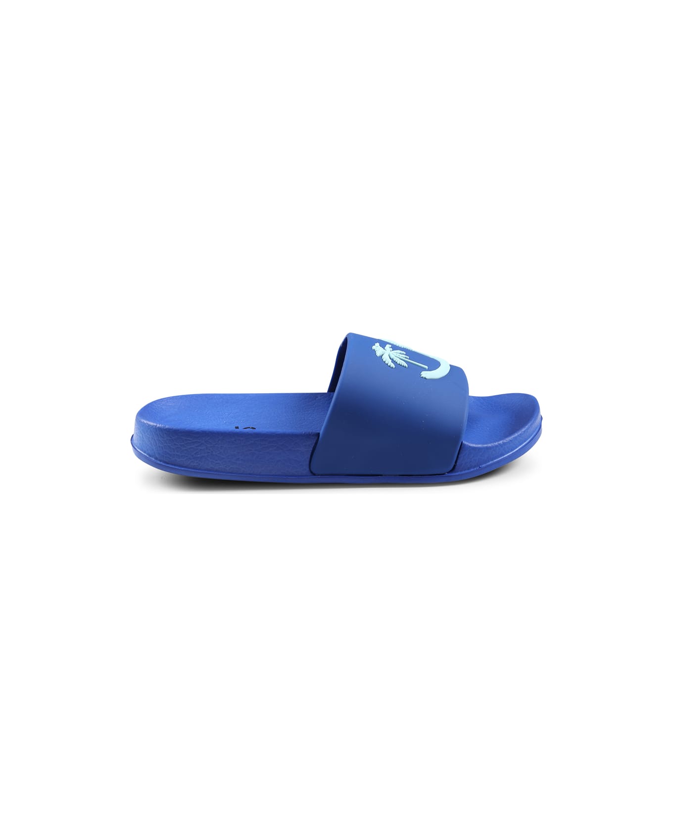 Molo Blue Slippers For Kids With Smiley - Blue