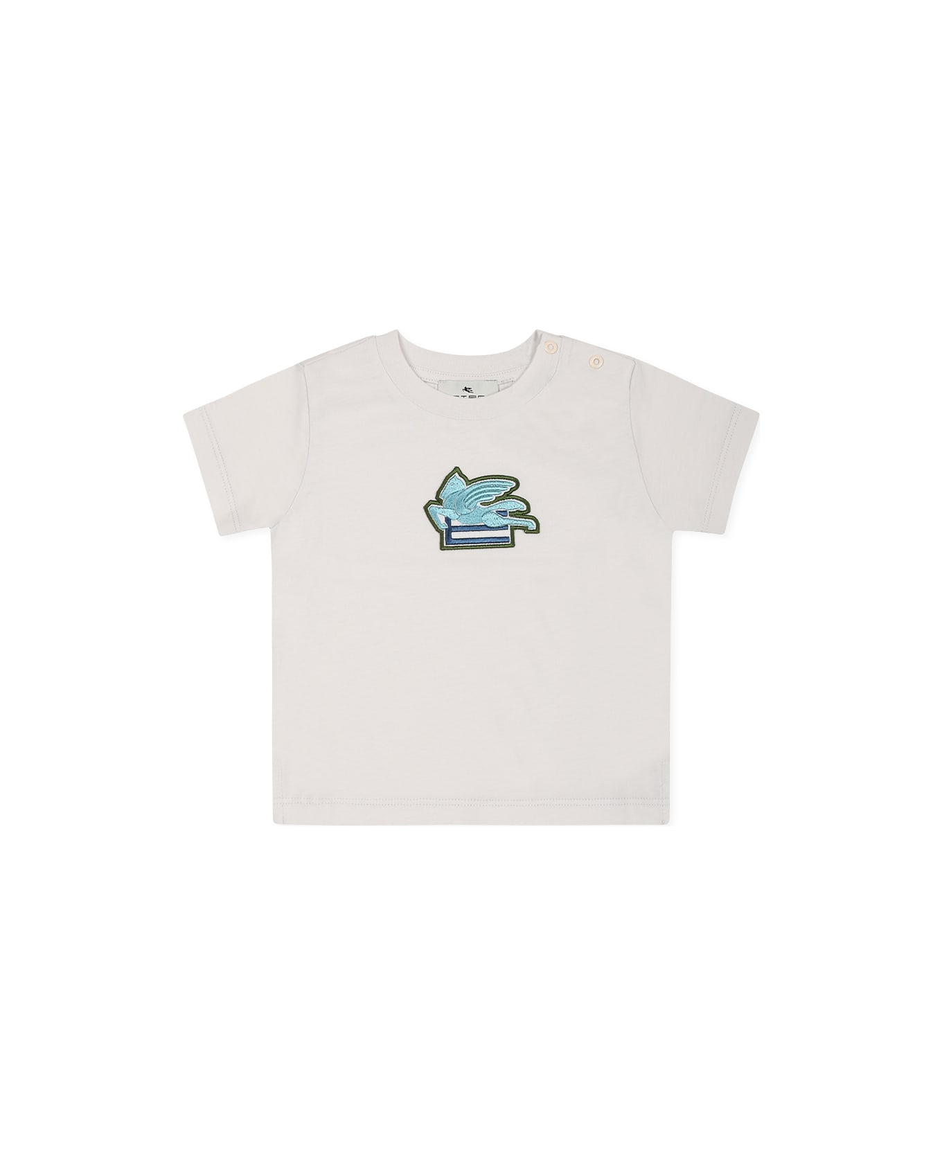 Etro White T-shirt For Baby Boy Pegasus - White